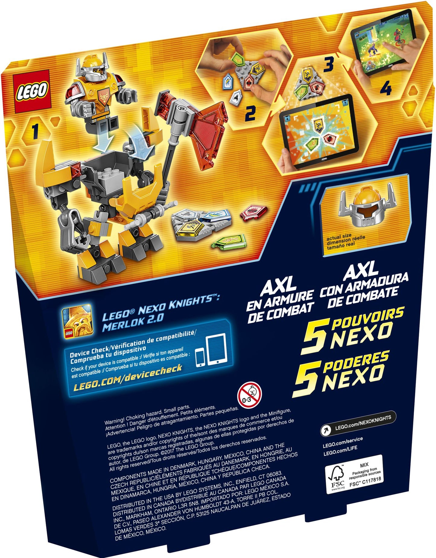 70365 LEGO Nexo Knights Battle Suit Axl