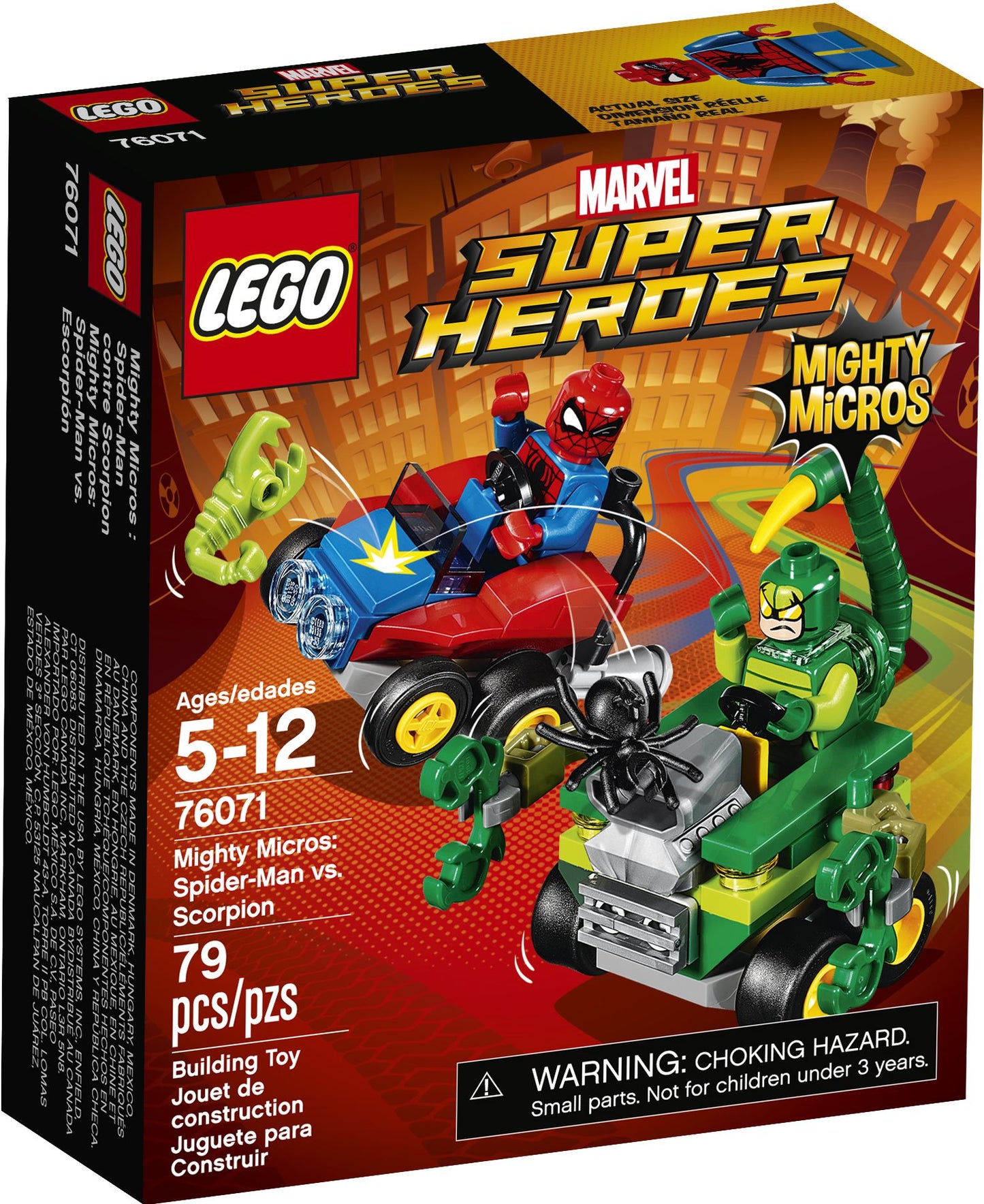 76071 LEGO Super Heroes Mighty Micros: Spider-Man vs. Scorpion