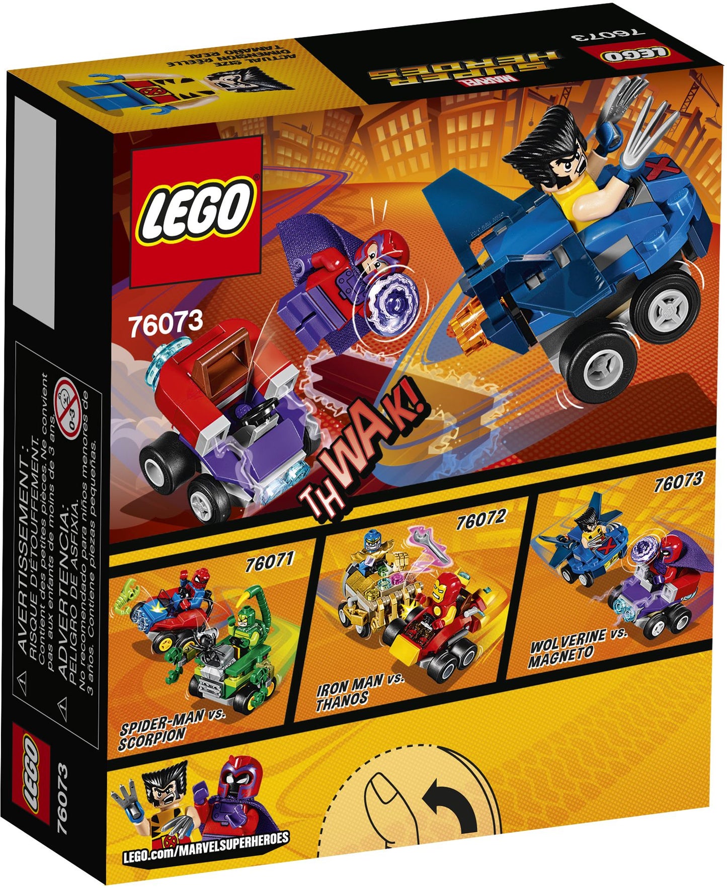76073 LEGO Super Heroes Mighty Micros: Wolverine vs. Magneto