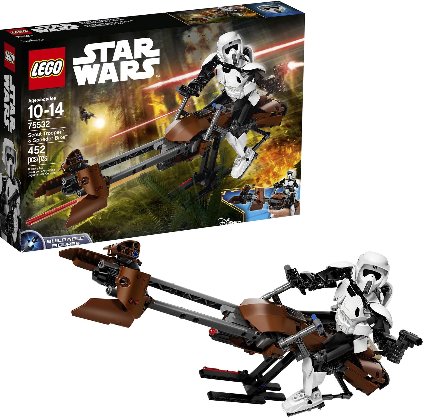 75532 Constraction Star Wars Scout Trooper & Speeder Bike