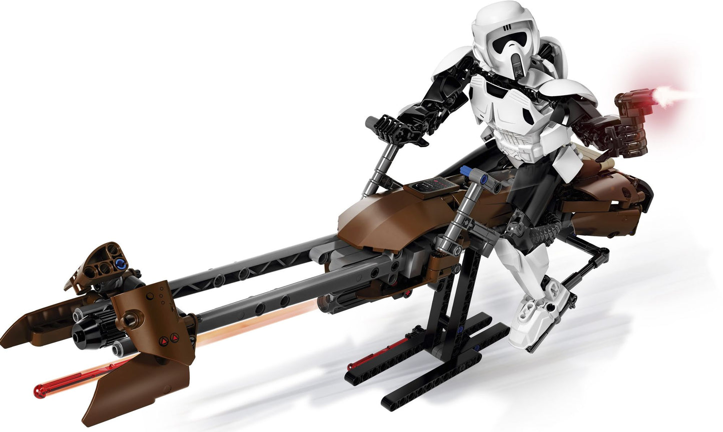 75532 Constraction Star Wars Scout Trooper & Speeder Bike