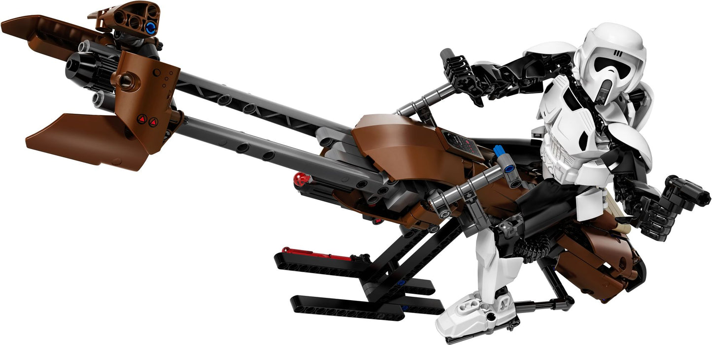 75532 Constraction Star Wars Scout Trooper & Speeder Bike