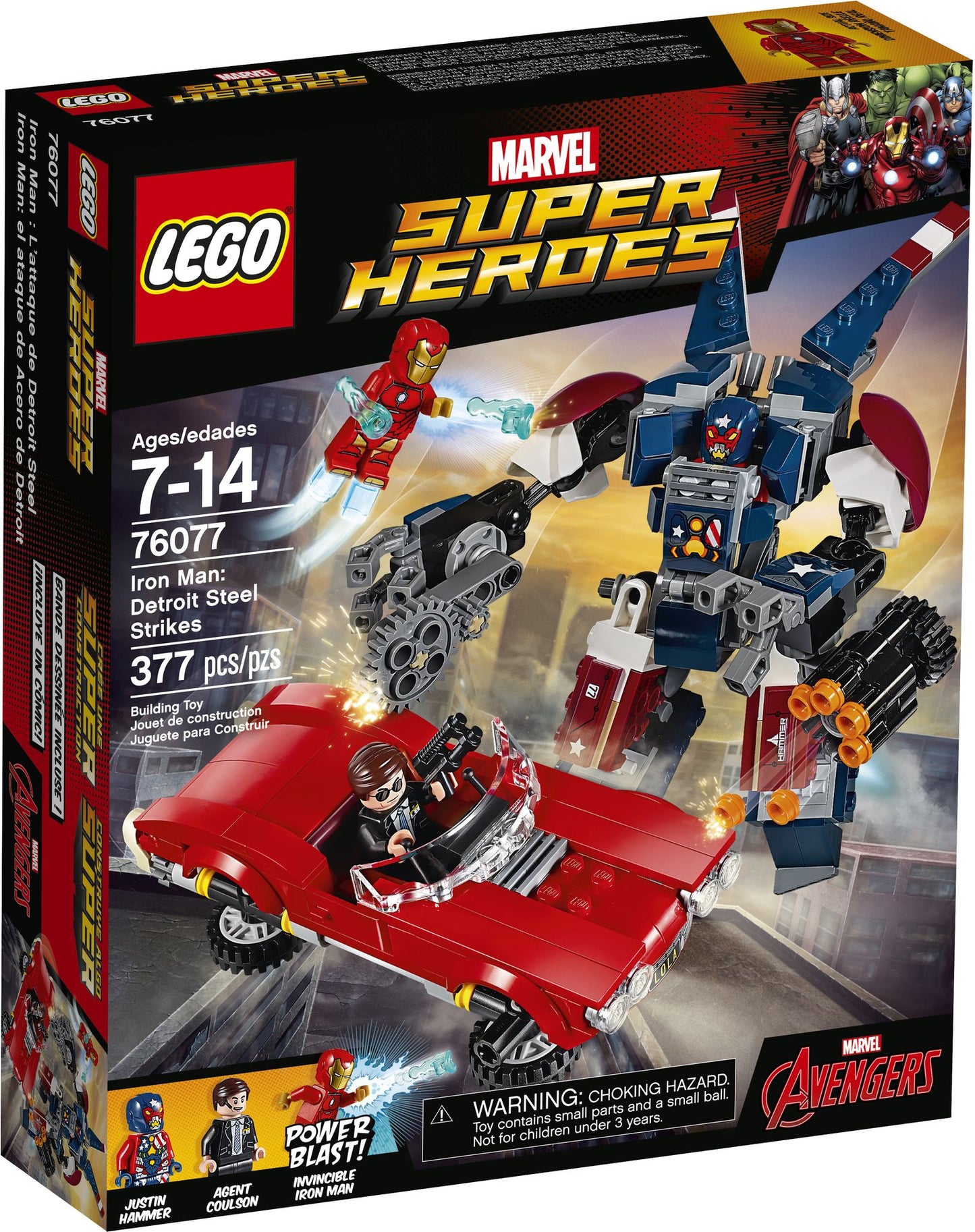 76077 LEGO Super Heroes Iron Man: Detroit Steel Strikes