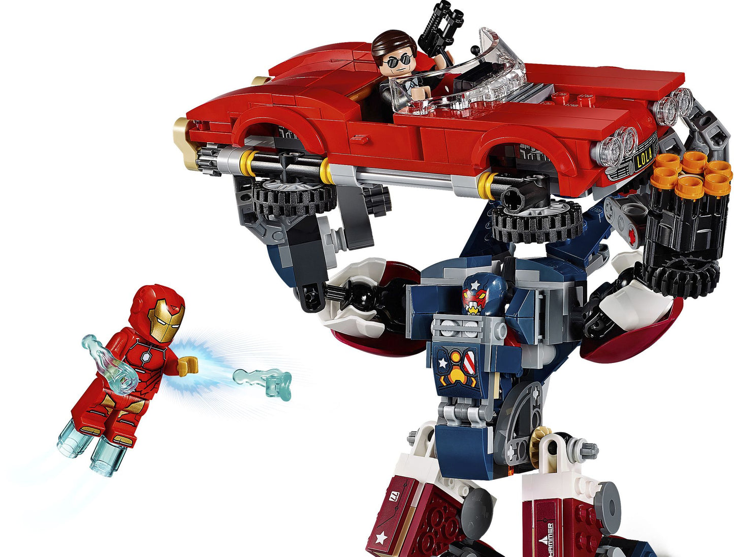 76077 LEGO Super Heroes Iron Man: Detroit Steel Strikes
