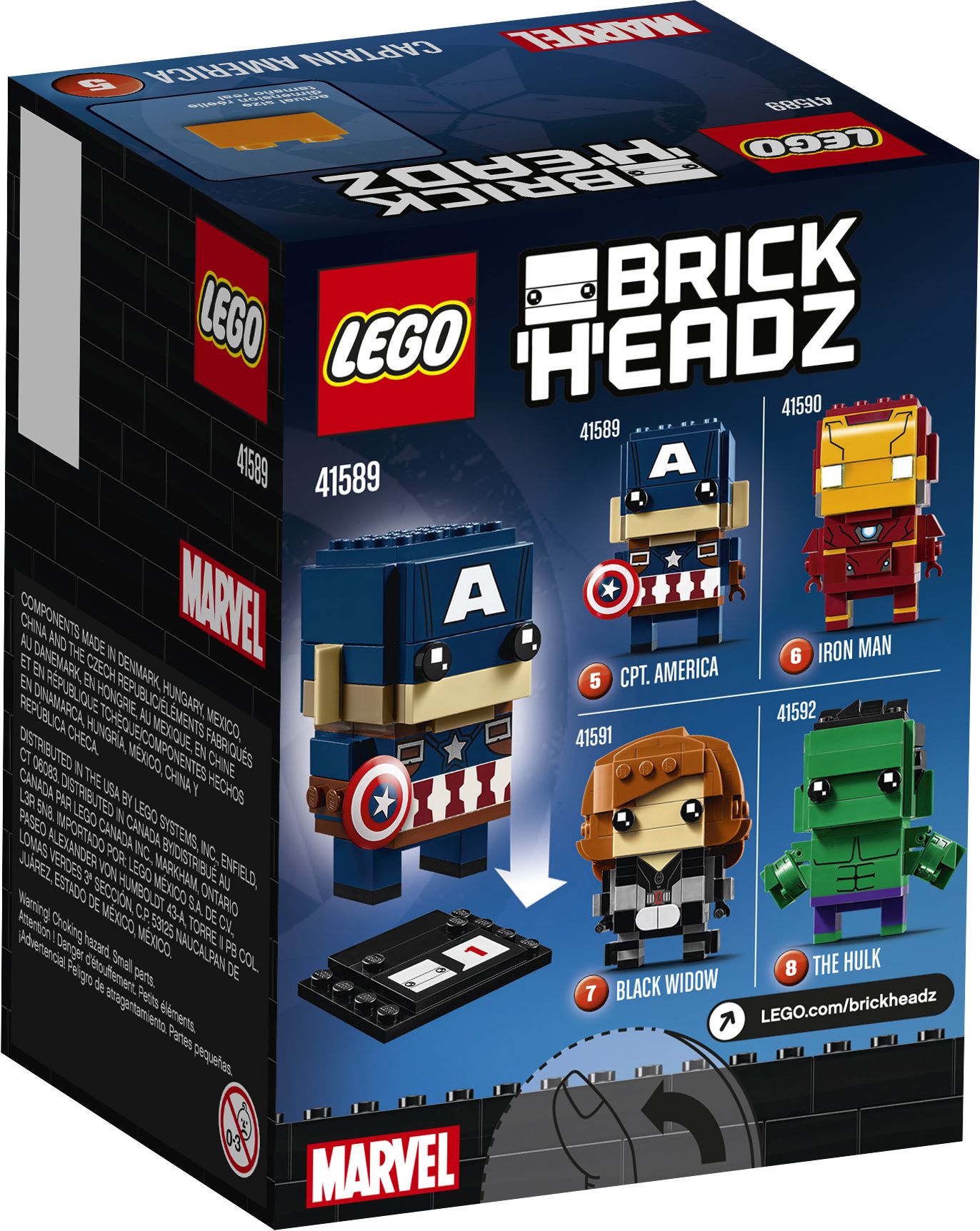 41589 BrickHeadz Captain America