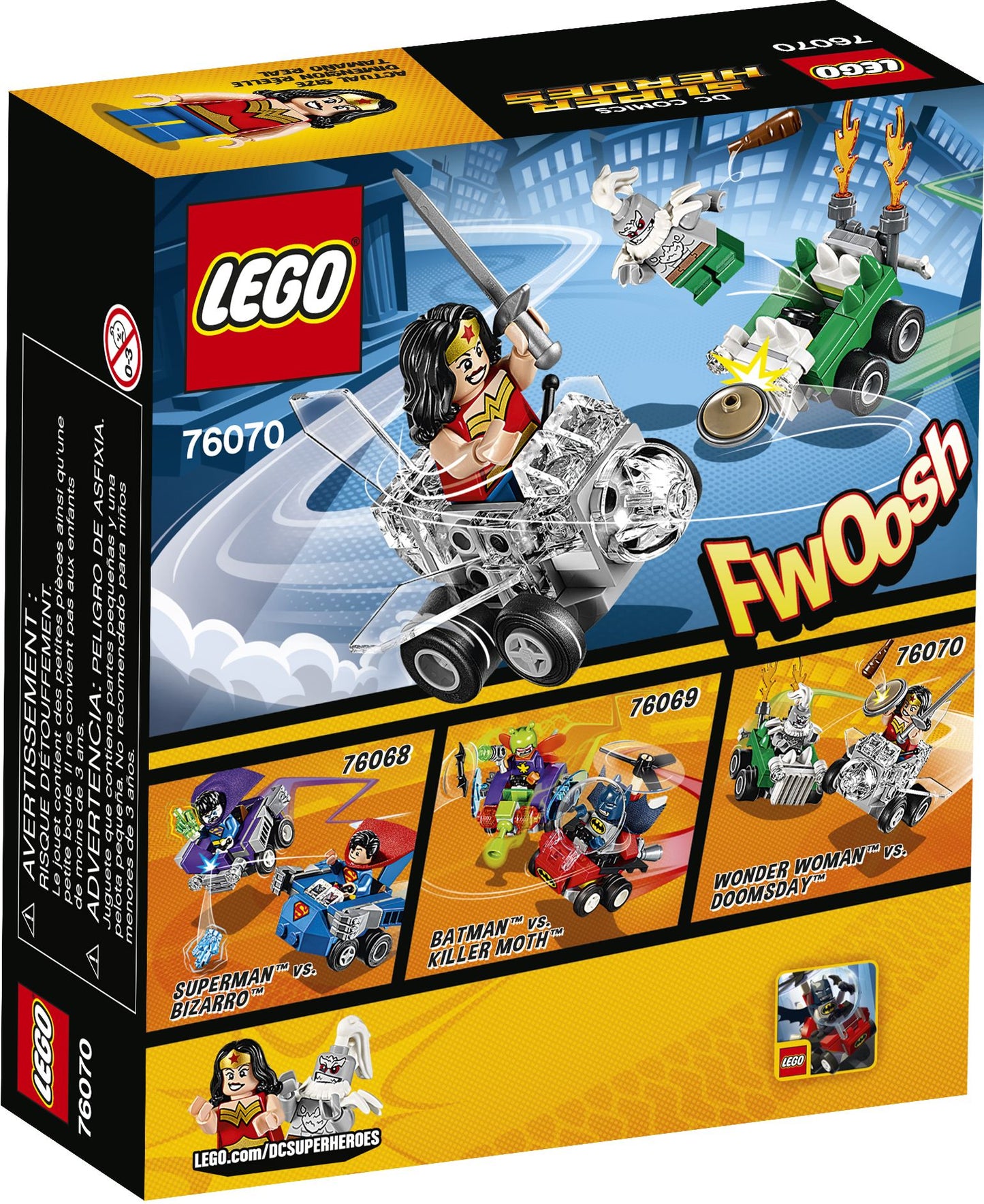 76070 LEGO Super Heroes Mighty Micros: Wonder Woman vs. Doomsda