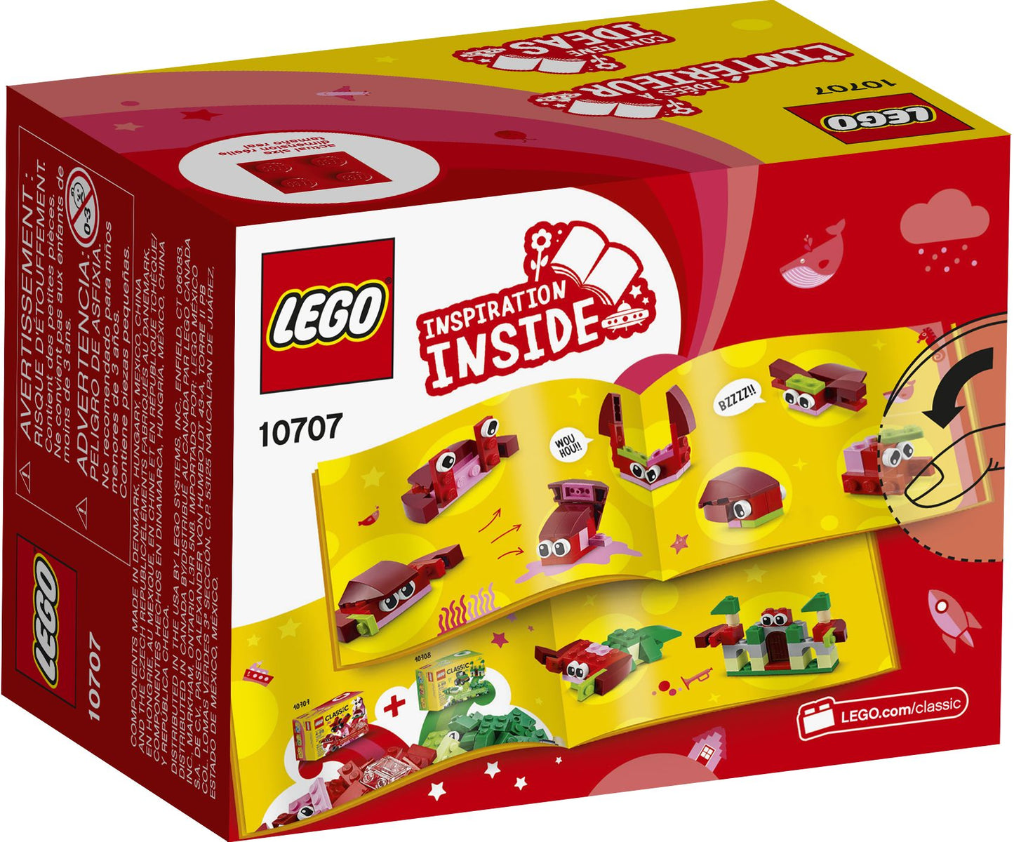 10707 LEGO Classic Red Creativity Box