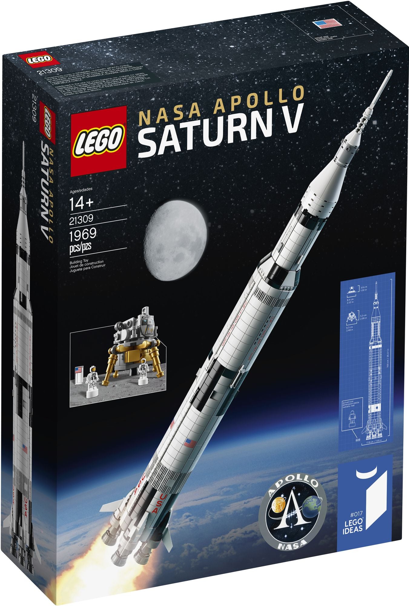 21309 LEGO Ideas NASA Apollo Saturn V