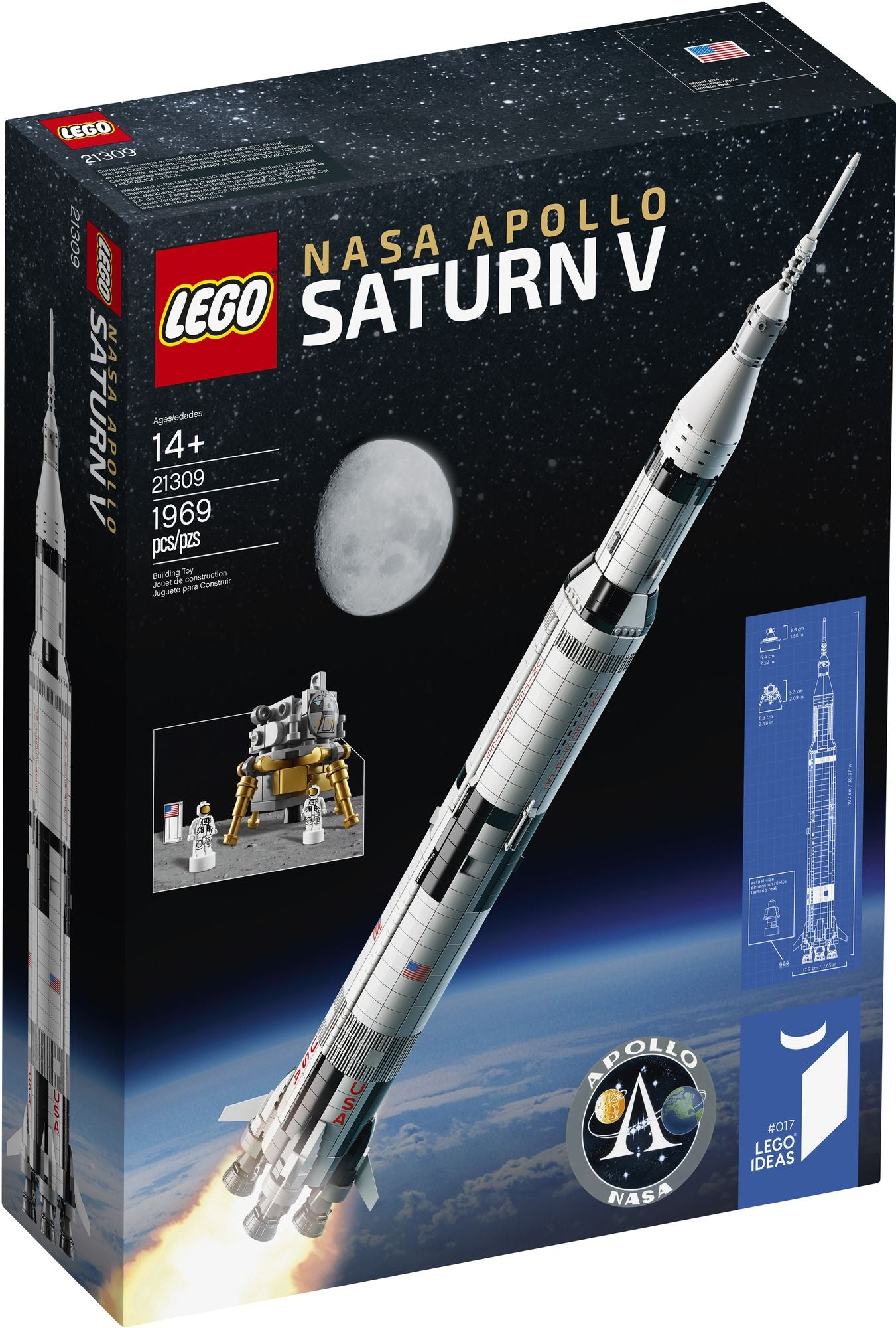 21309 LEGO Ideas NASA Apollo Saturn V