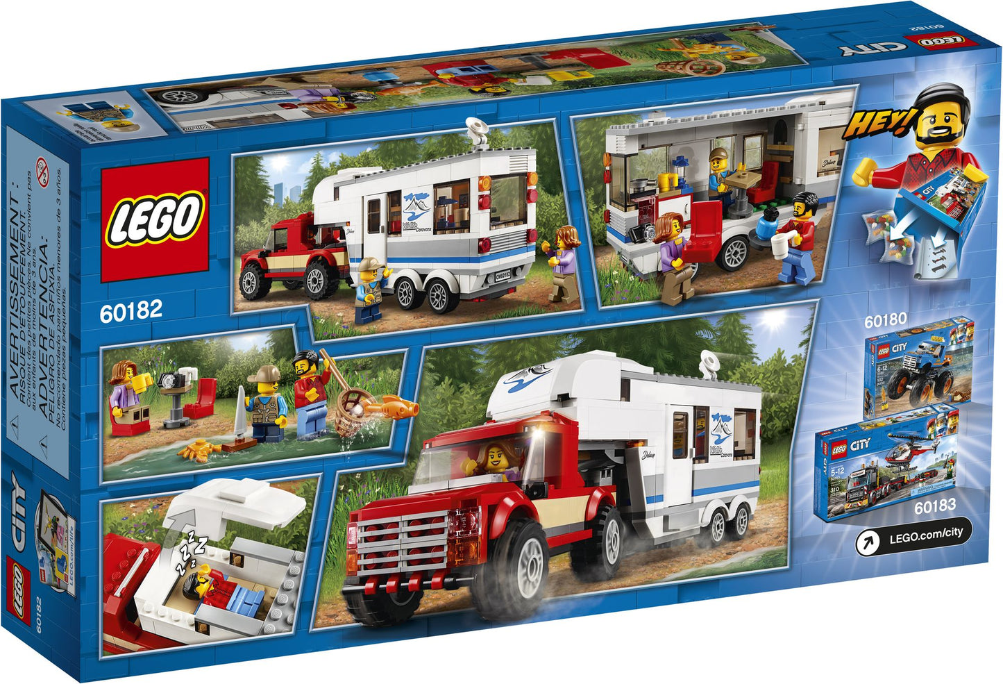 LEGO® City Great Vehicles Pickup & Caravan 60182