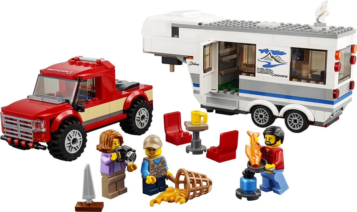 LEGO® City Great Vehicles Pickup & Caravan 60182