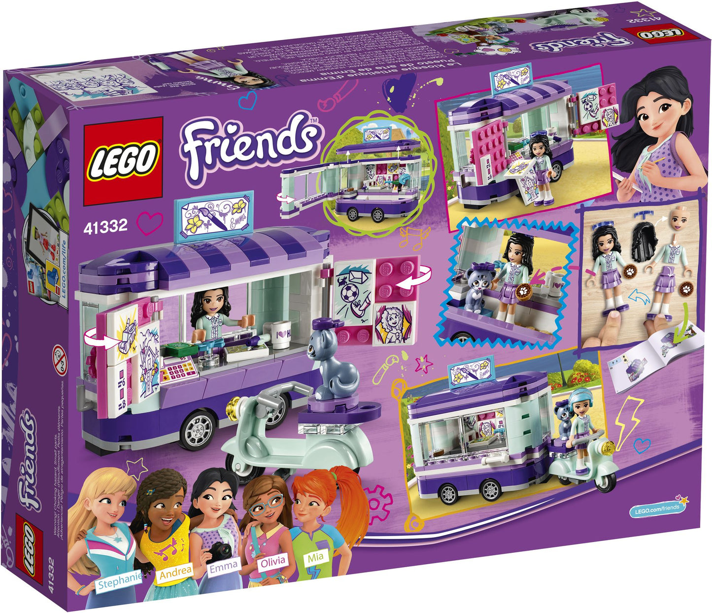 LEGO® Friends Emma's Art Stand 41332