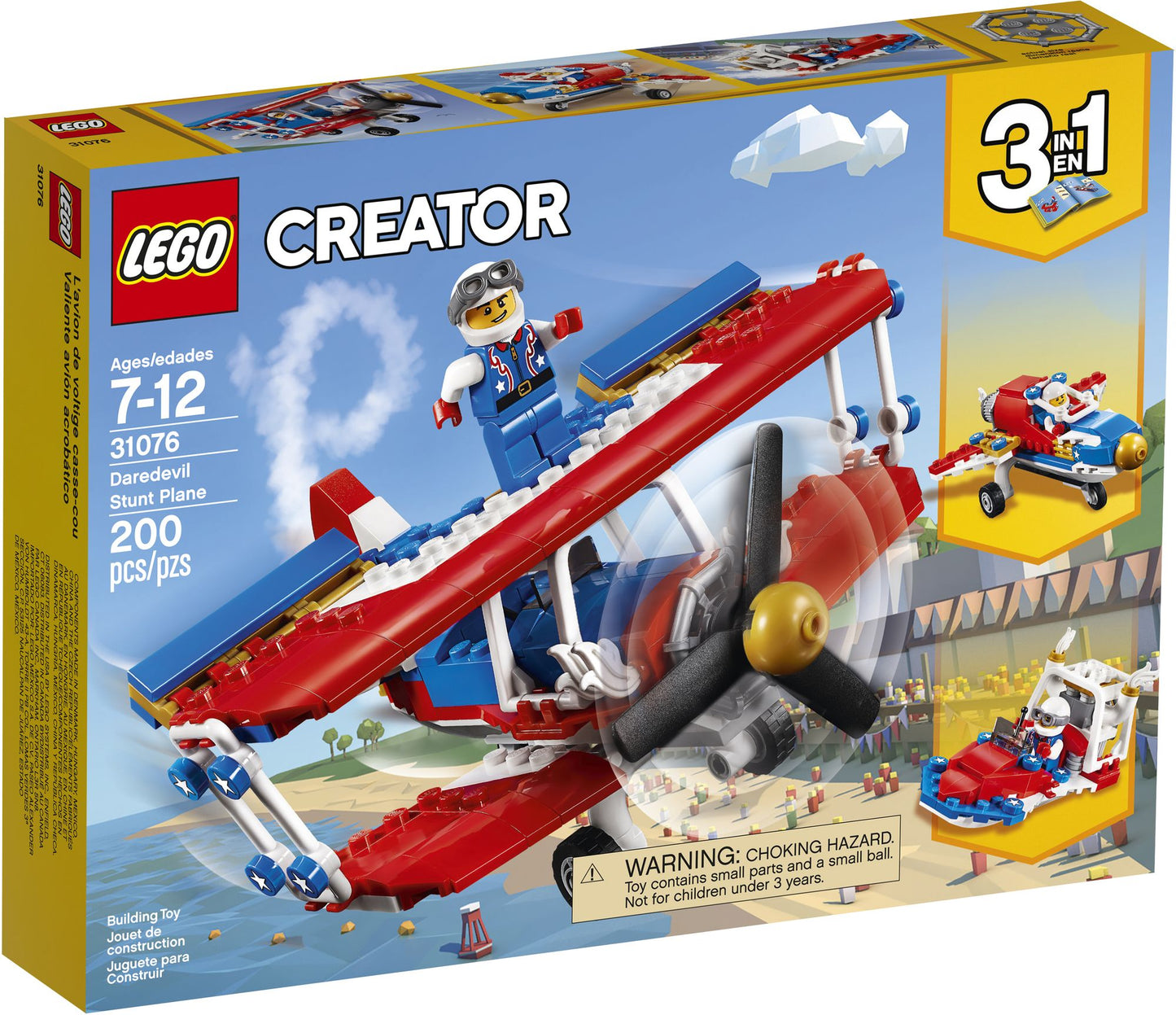 LEGO® Creator Daredevil Stunt Plane 31076