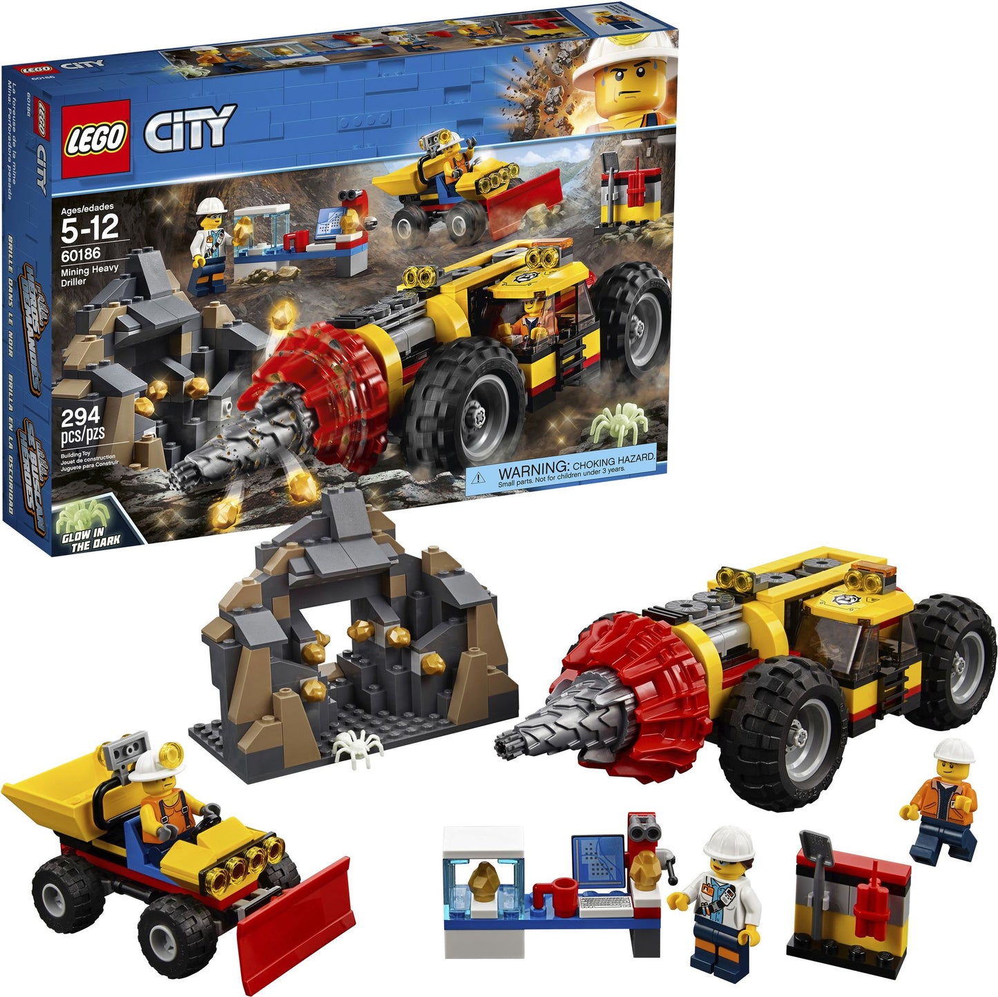 LEGO® City Mining Mining Heavy Driller 60186