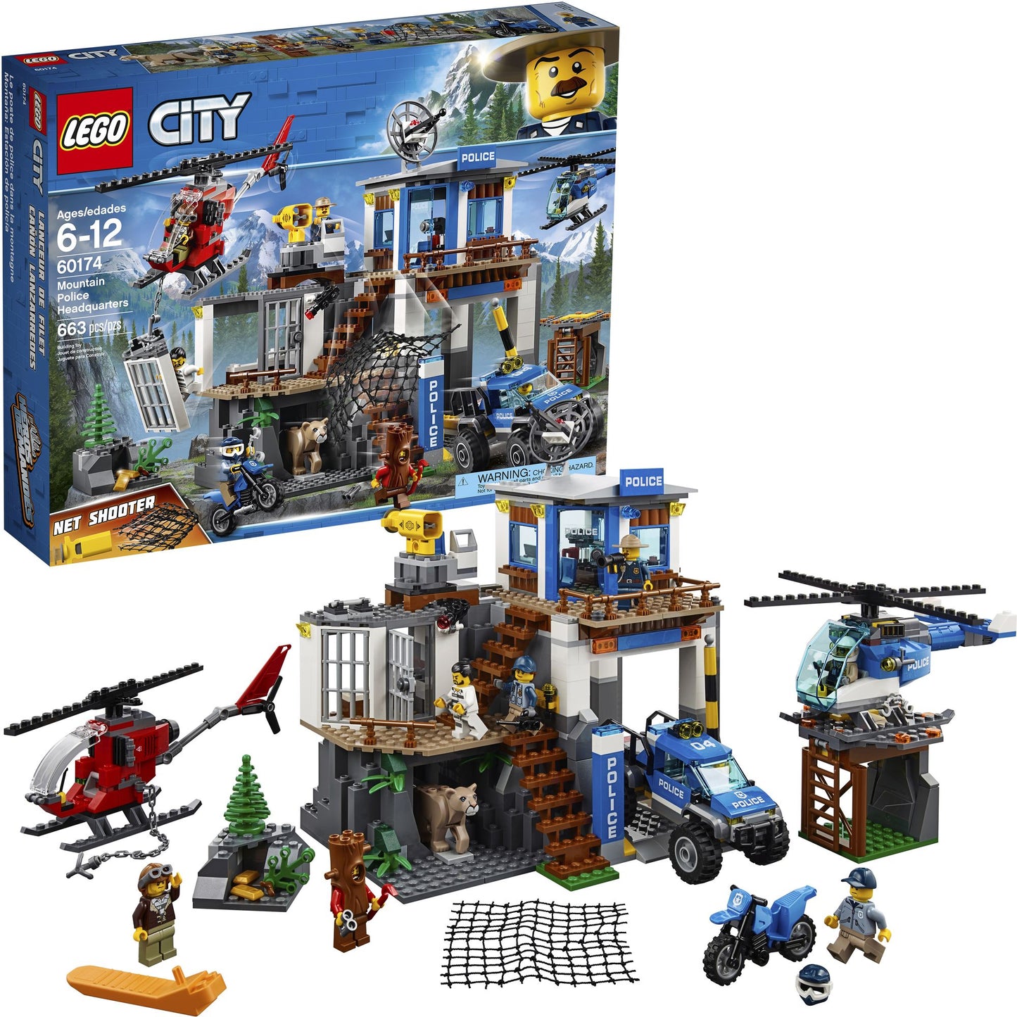 LEGO® City Police Mountain Police Headquarters 60174