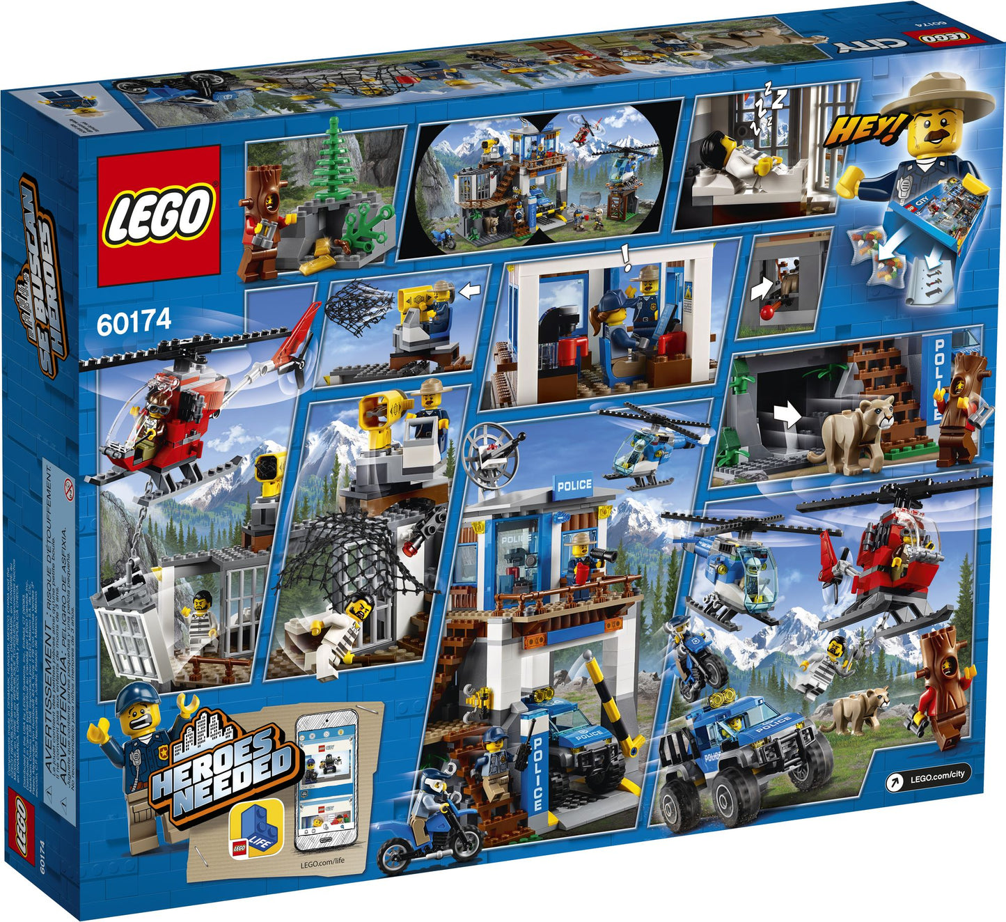 LEGO® City Police Mountain Police Headquarters 60174