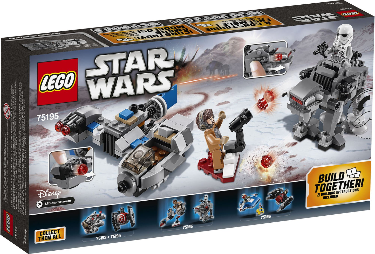 LEGO® Star Wars Ski Speeder vs. First Order Walker Mic 75195