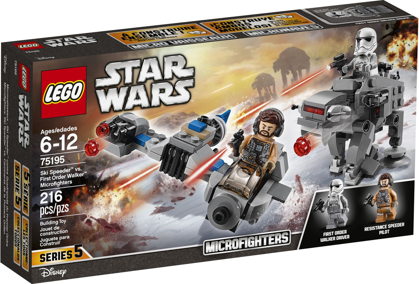 LEGO® Star Wars Ski Speeder vs. First Order Walker Mic 75195