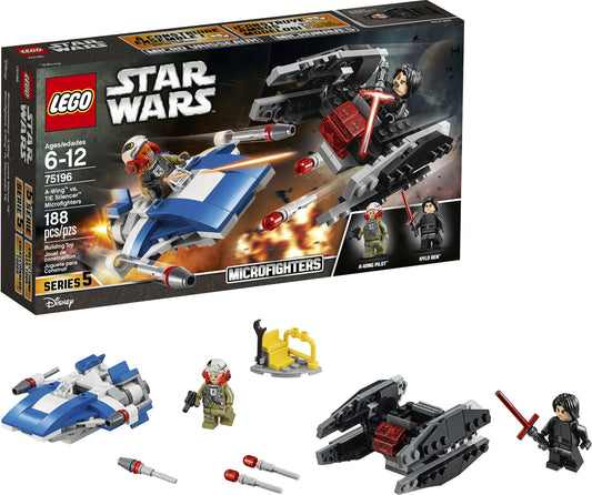 LEGO® Star Wars A-Wing vs. TIE Silencer Microfighters 75196