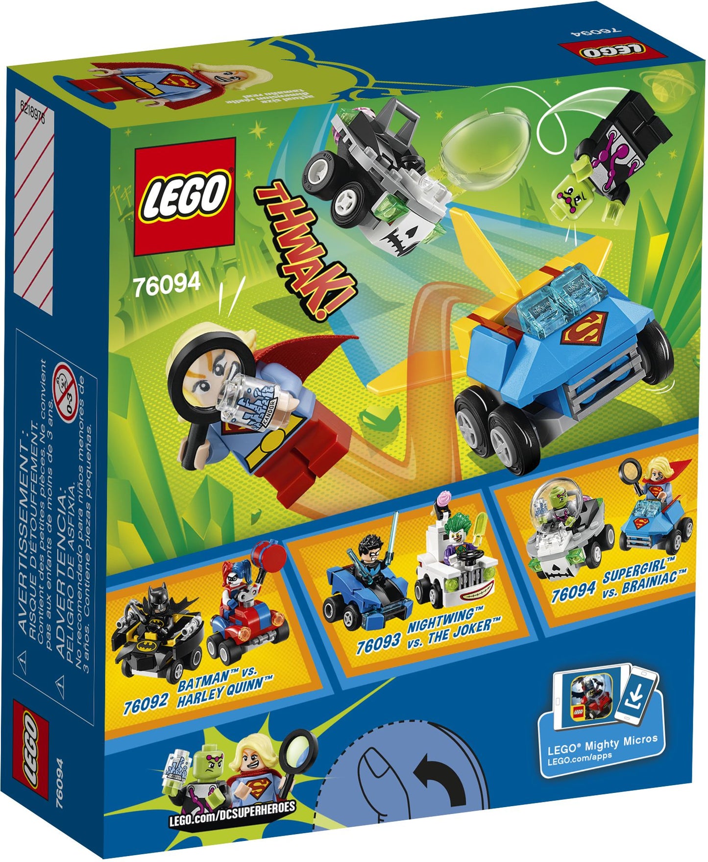 LEGO® Super Heroes DC Comics Mighty Micros: Supergirl vs. Brainiac 76094