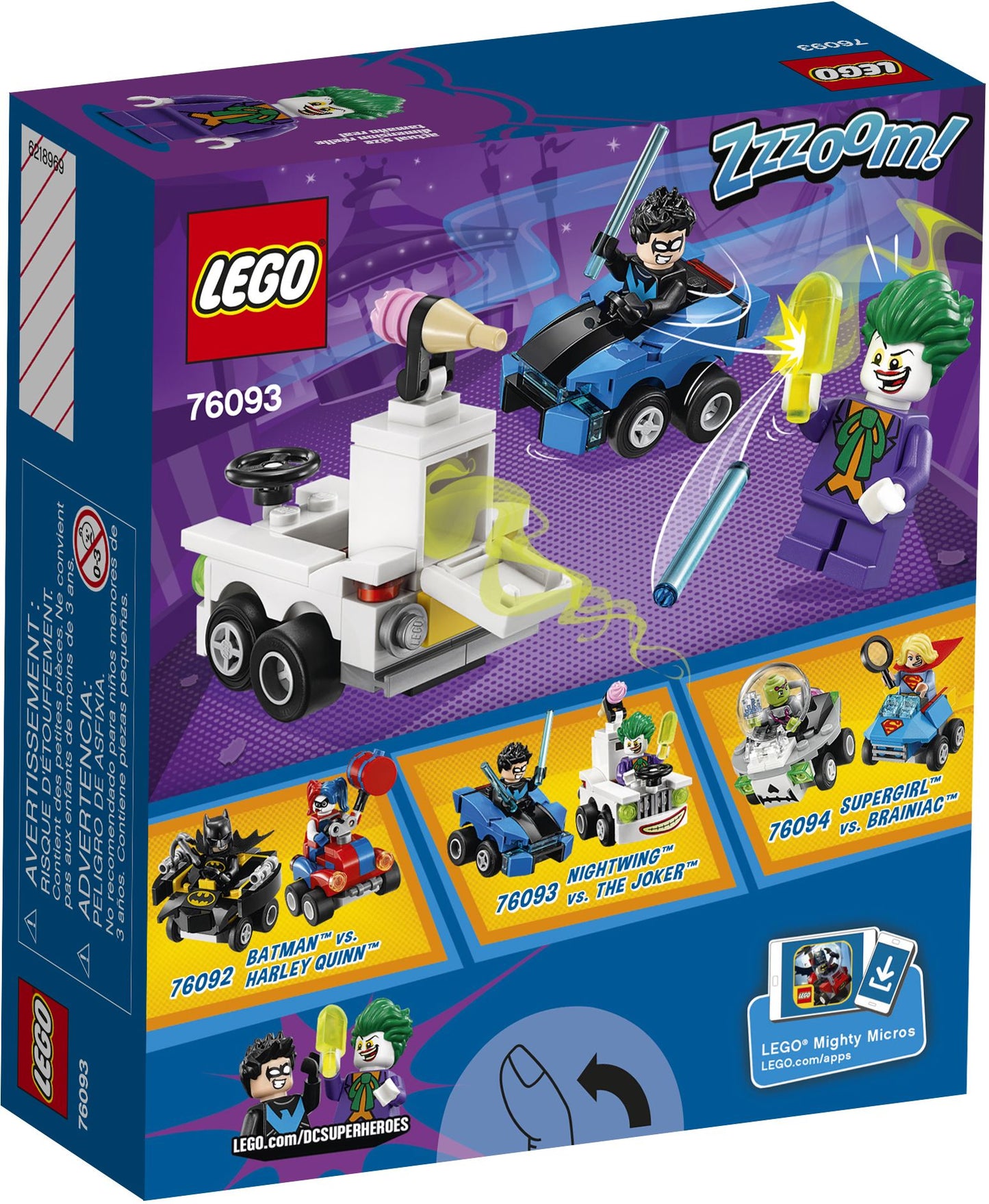 LEGO® Super Heroes DC Comics Mighty Micros: Nightwing vs. The Joker 76093