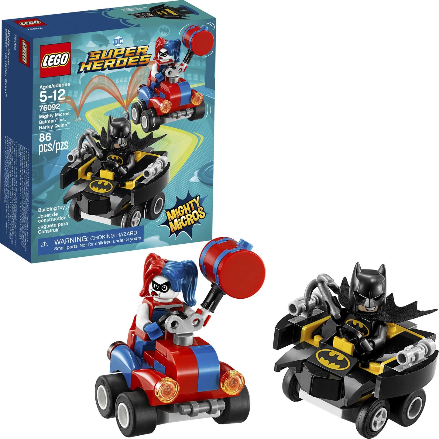 LEGO® Super Heroes DC Comics Mighty Micros: Batman vs. Harley Quinn 76092