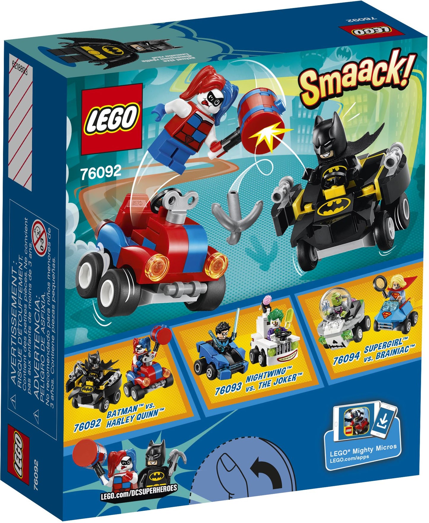 LEGO® Super Heroes DC Comics Mighty Micros: Batman vs. Harley Quinn 76092
