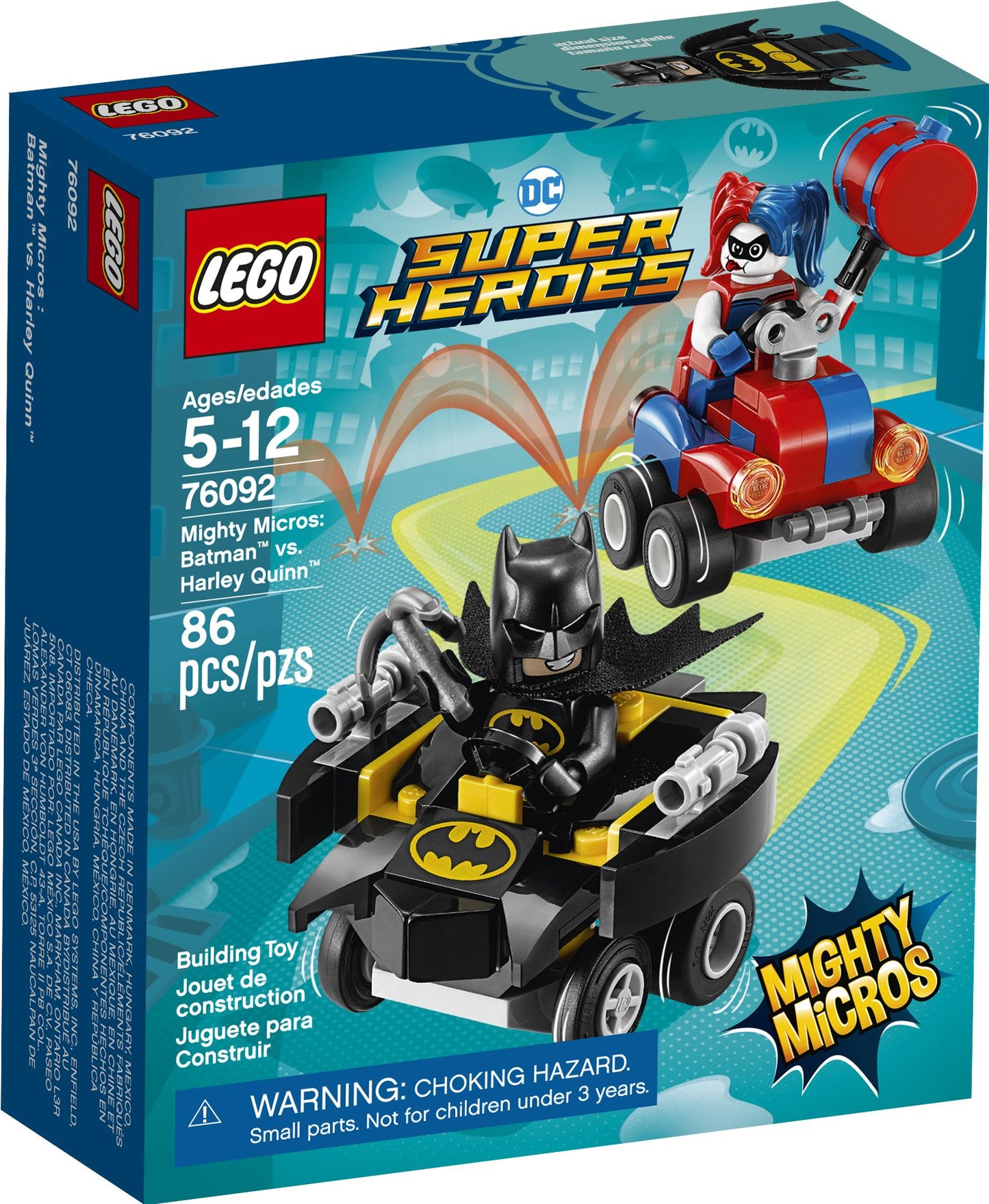LEGO® Super Heroes DC Comics Mighty Micros: Batman vs. Harley Quinn 76092