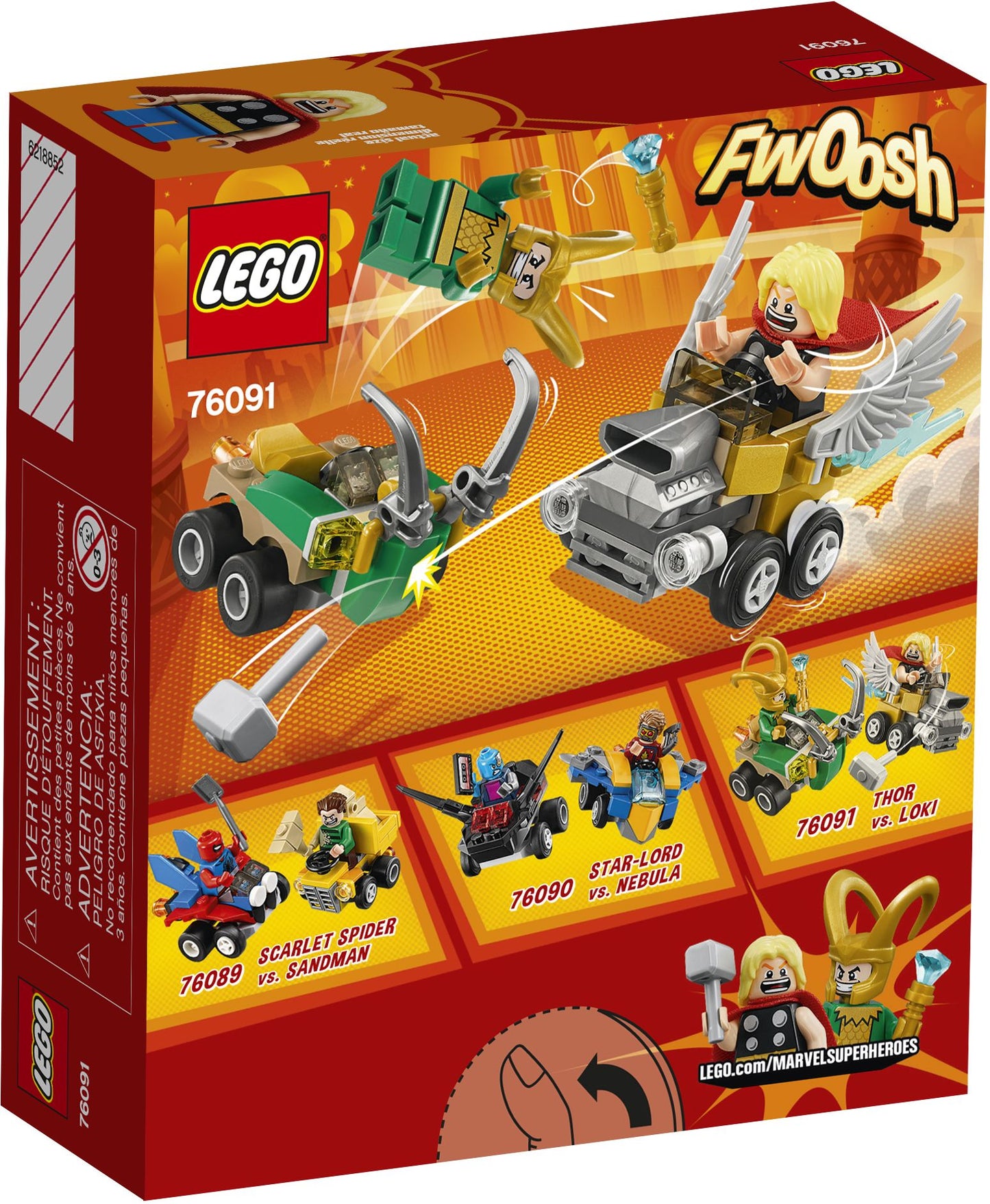 LEGO® Super Heroes Marvel Mighty Micros: Thor vs. Loki 76091