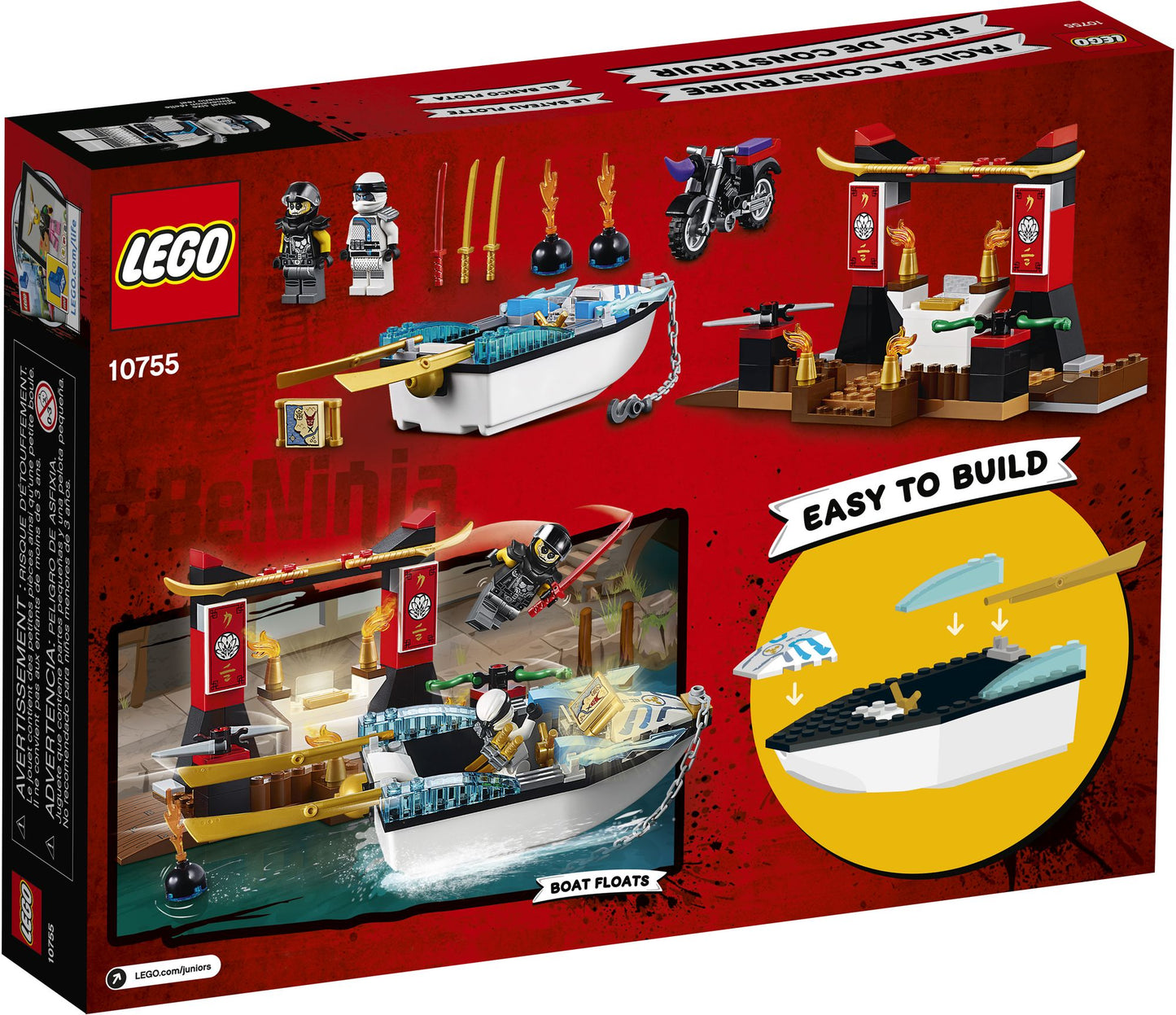 LEGO® Juniors Zane's Ninja Boat Pursuit 10755