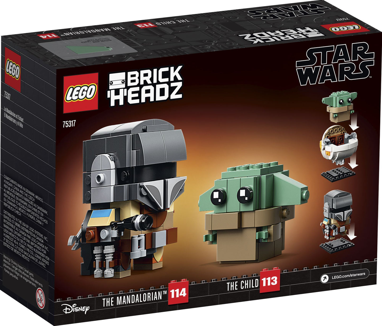 LEGO BrickHeadz Star Wars - The Mandalorian & the Child 75317