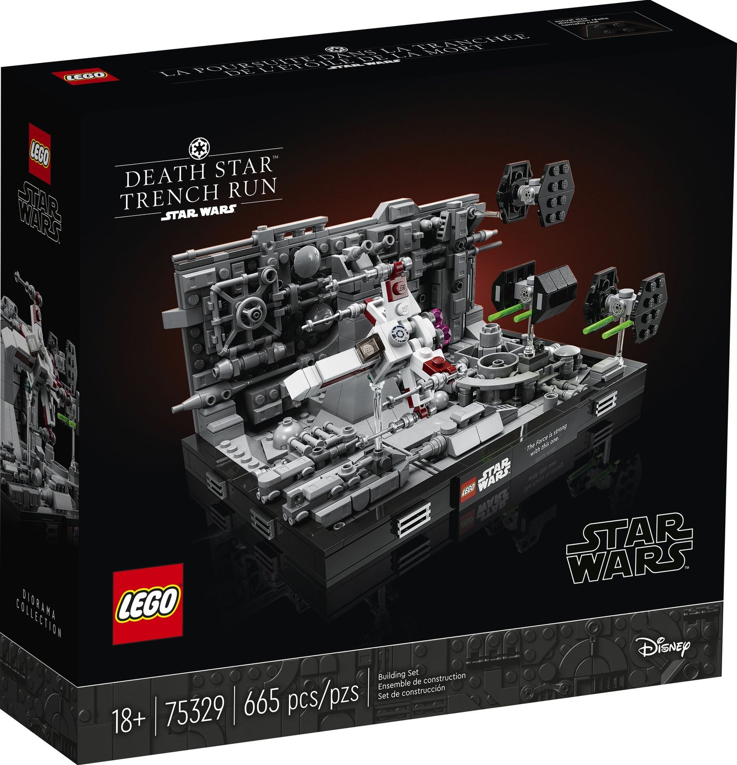 LEGO Star Wars Death Star Trench Run Diorama 75329