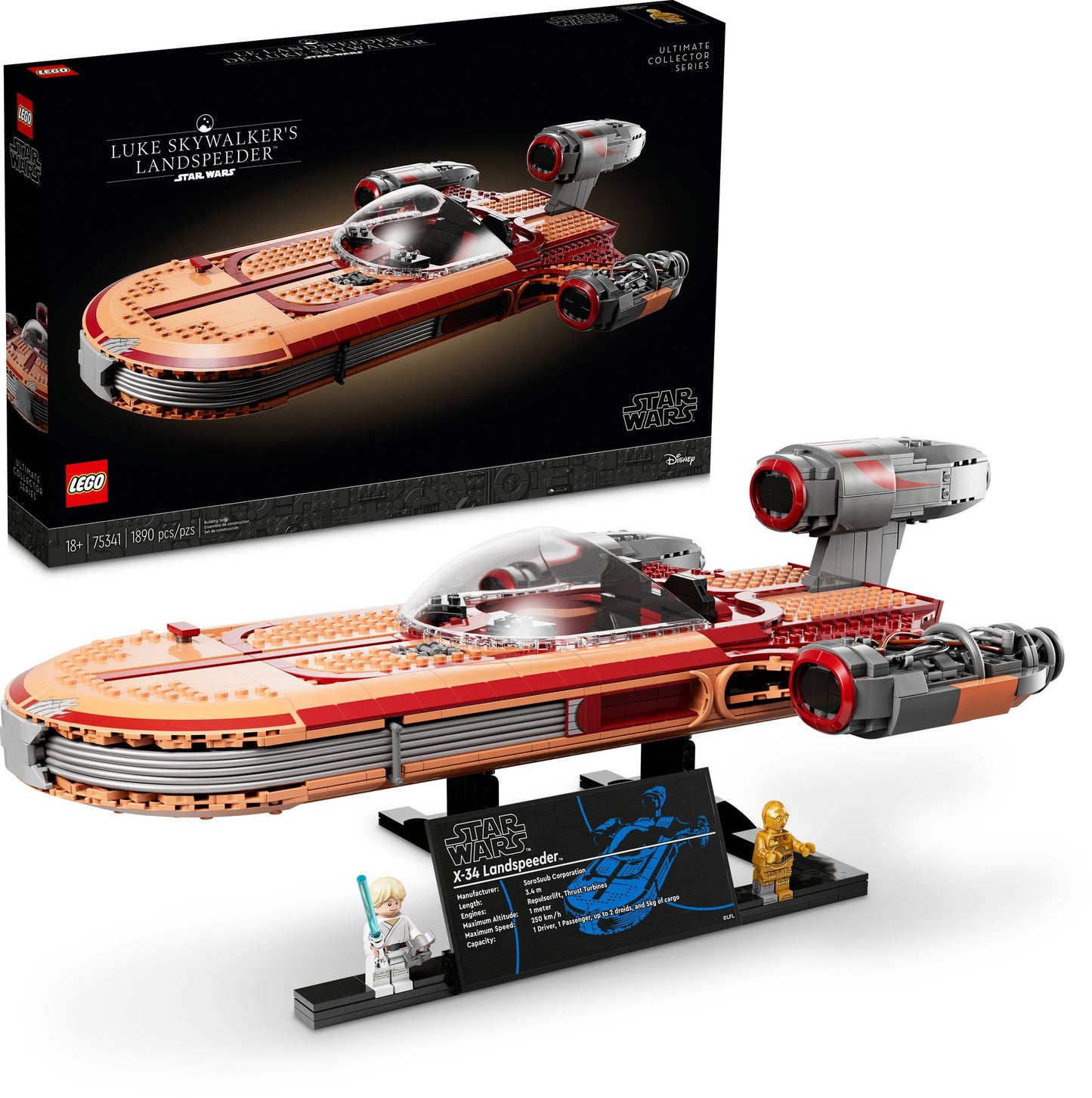 LEGO® Star Wars TM Luke Skywalker's Landspeeder 75341 (Retiring Soon)