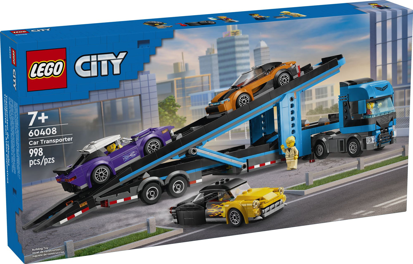 LEGO City Big Vehicles Car Transporter Truck with Sports Cars 60408