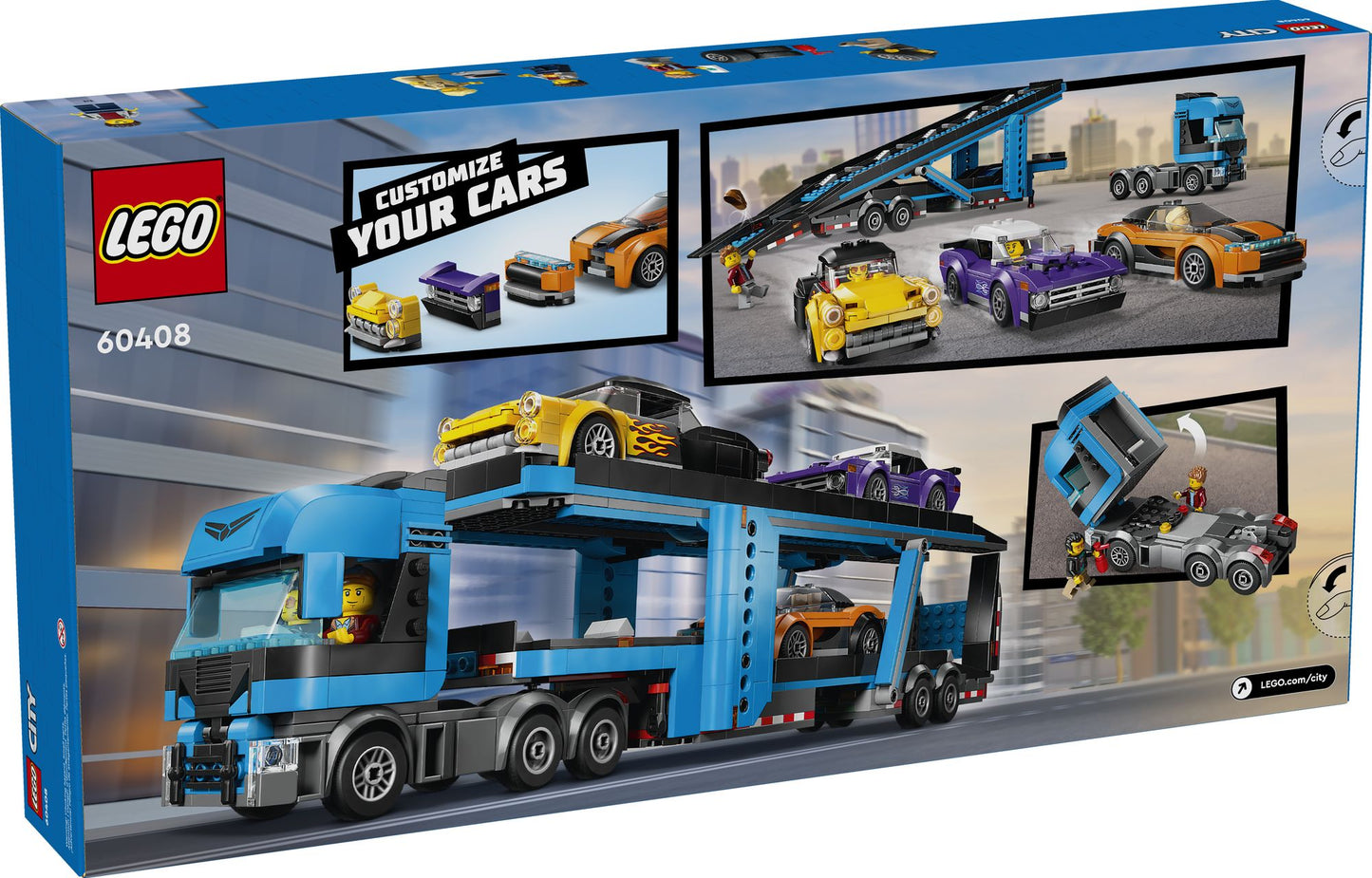 LEGO City Big Vehicles Car Transporter Truck with Sports Cars 60408