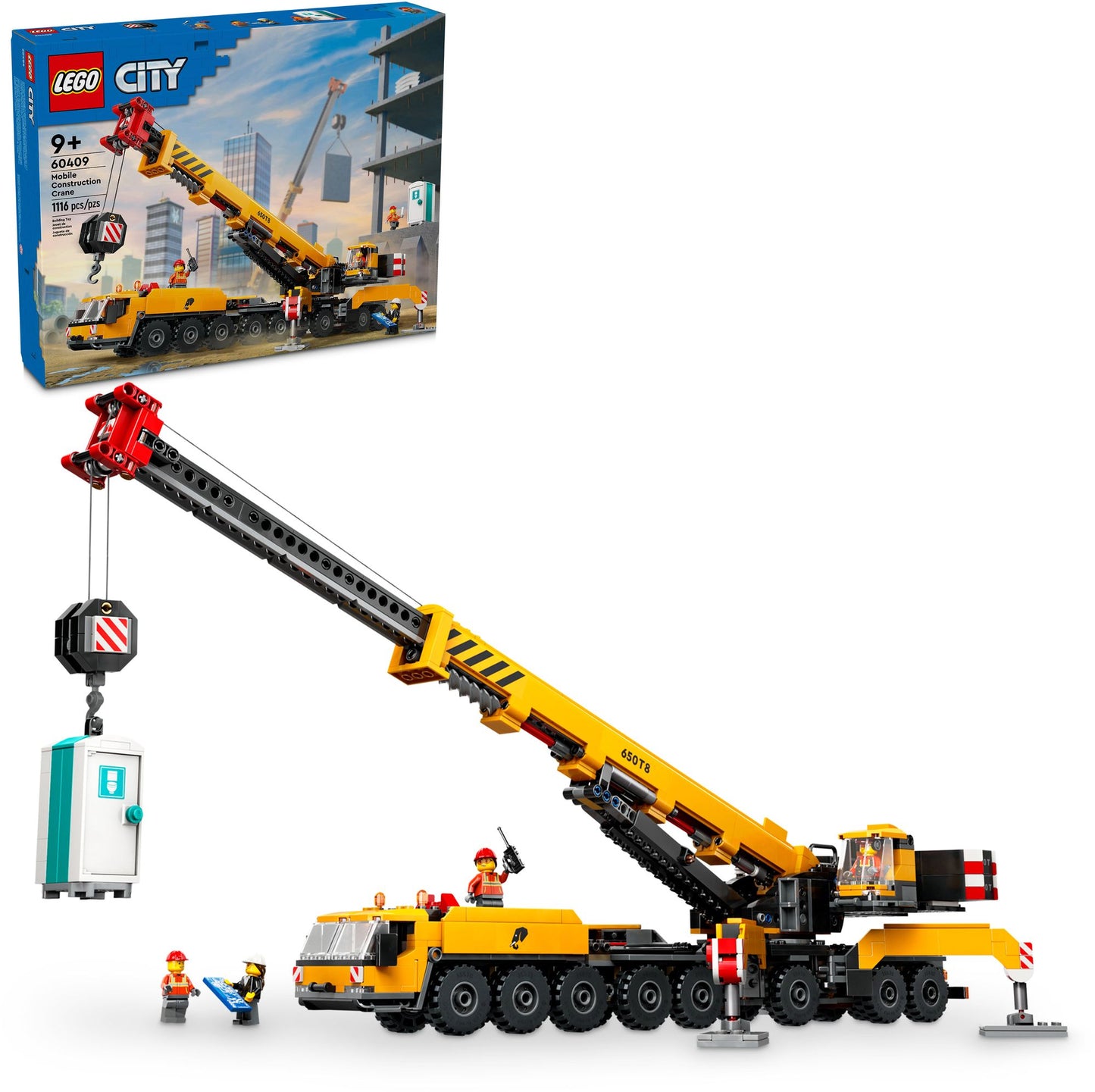 LEGO City Big Vehicles Yellow Mobile Construction Crane 60409