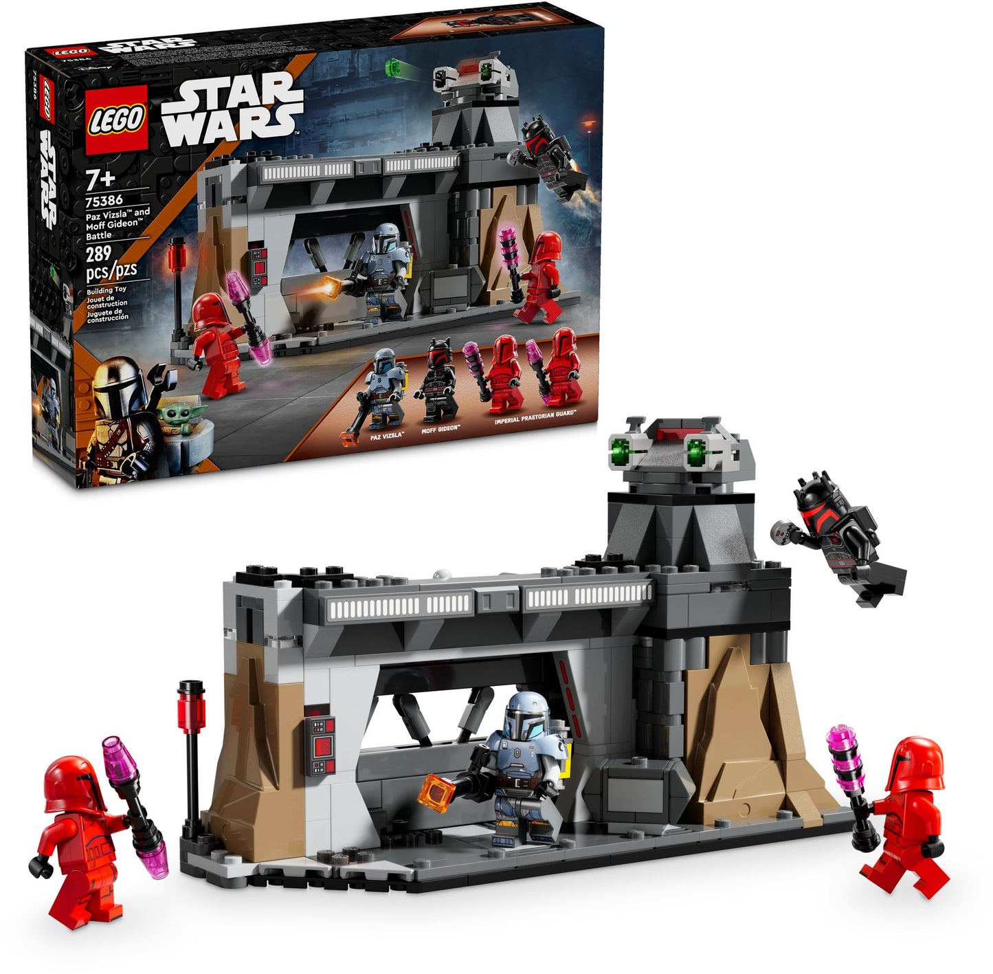 LEGO Star Wars Paz Vizsla and Moff Gideon Battle 75386