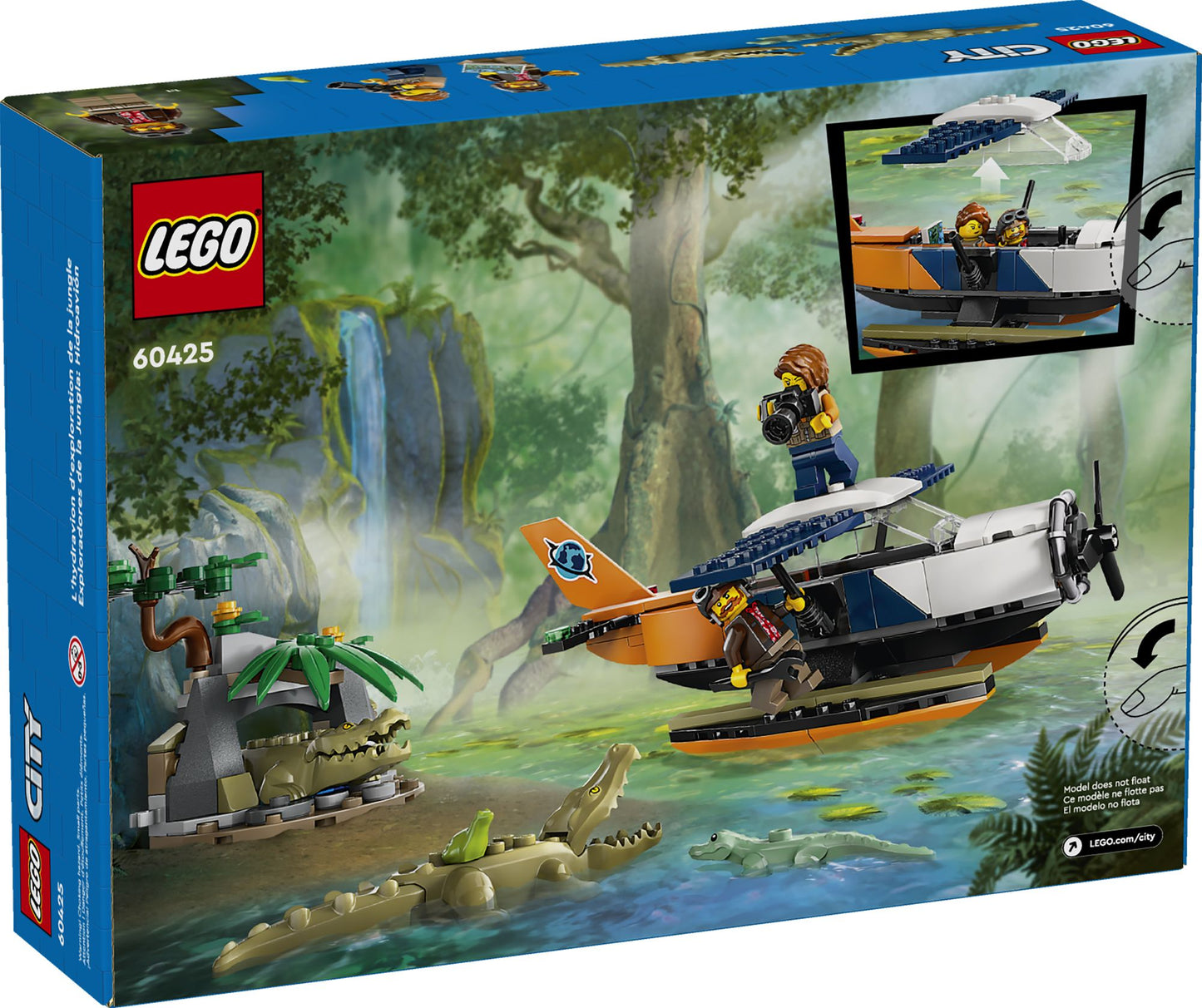 LEGO City Exploration Jungle Explorer Water Plane 60425
