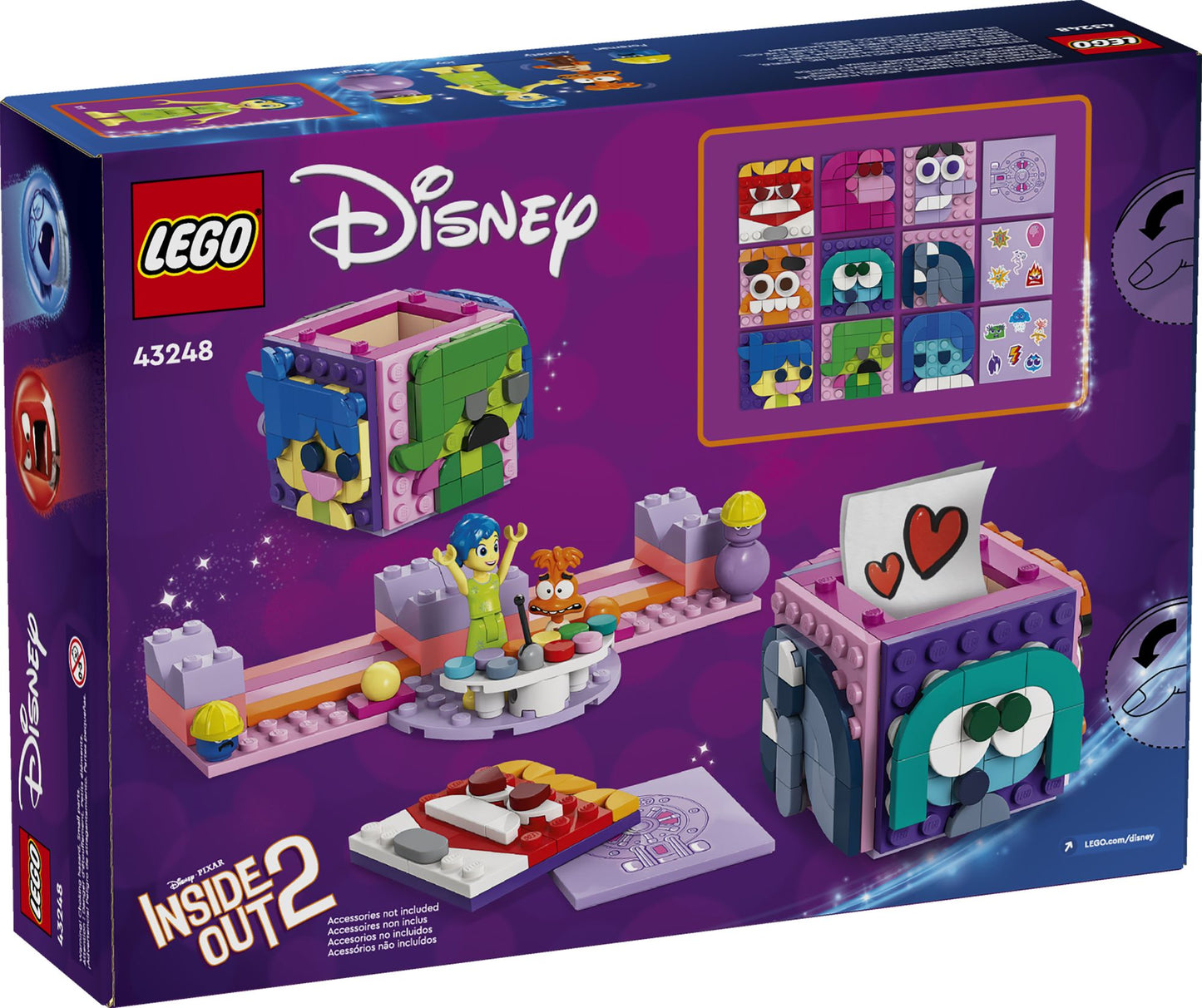 LEGO Disney Pixar Inside Out 2 Mood Cubes 43248