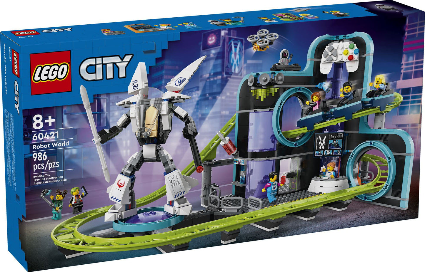 LEGO My City Robot World Roller-Coaster Park 60421