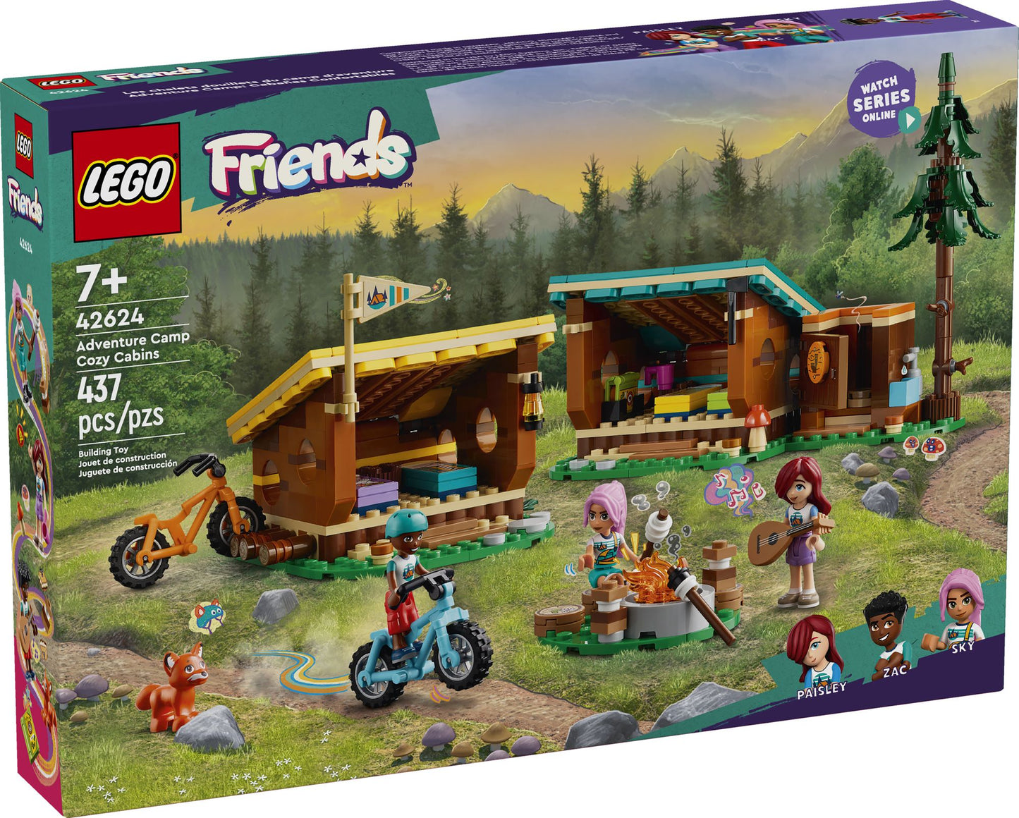 LEGO Friends Adventure Camp Cozy Cabins 42624