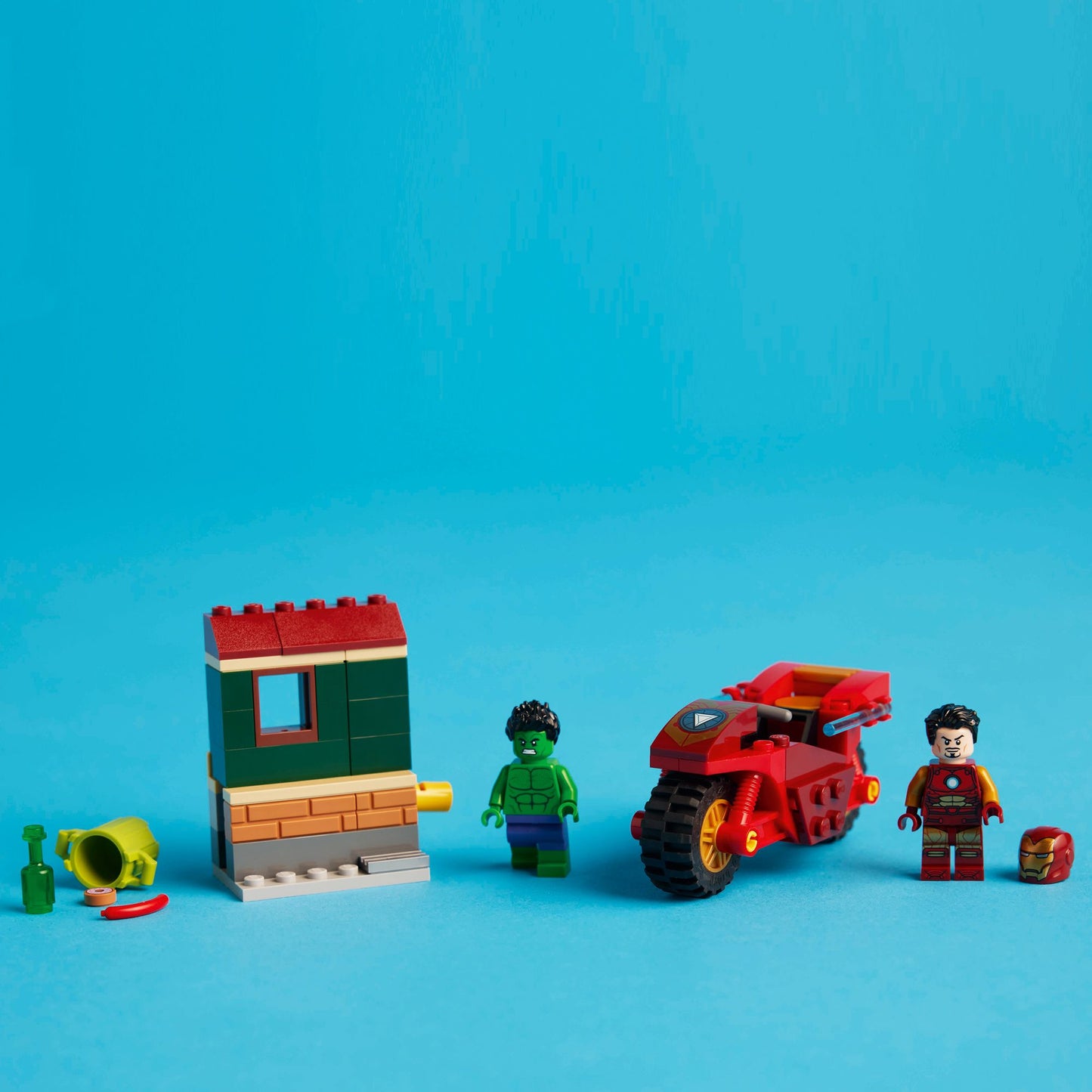 LEGO Super Heroes Marvel Iron Man with Bike and The Hulk 76287