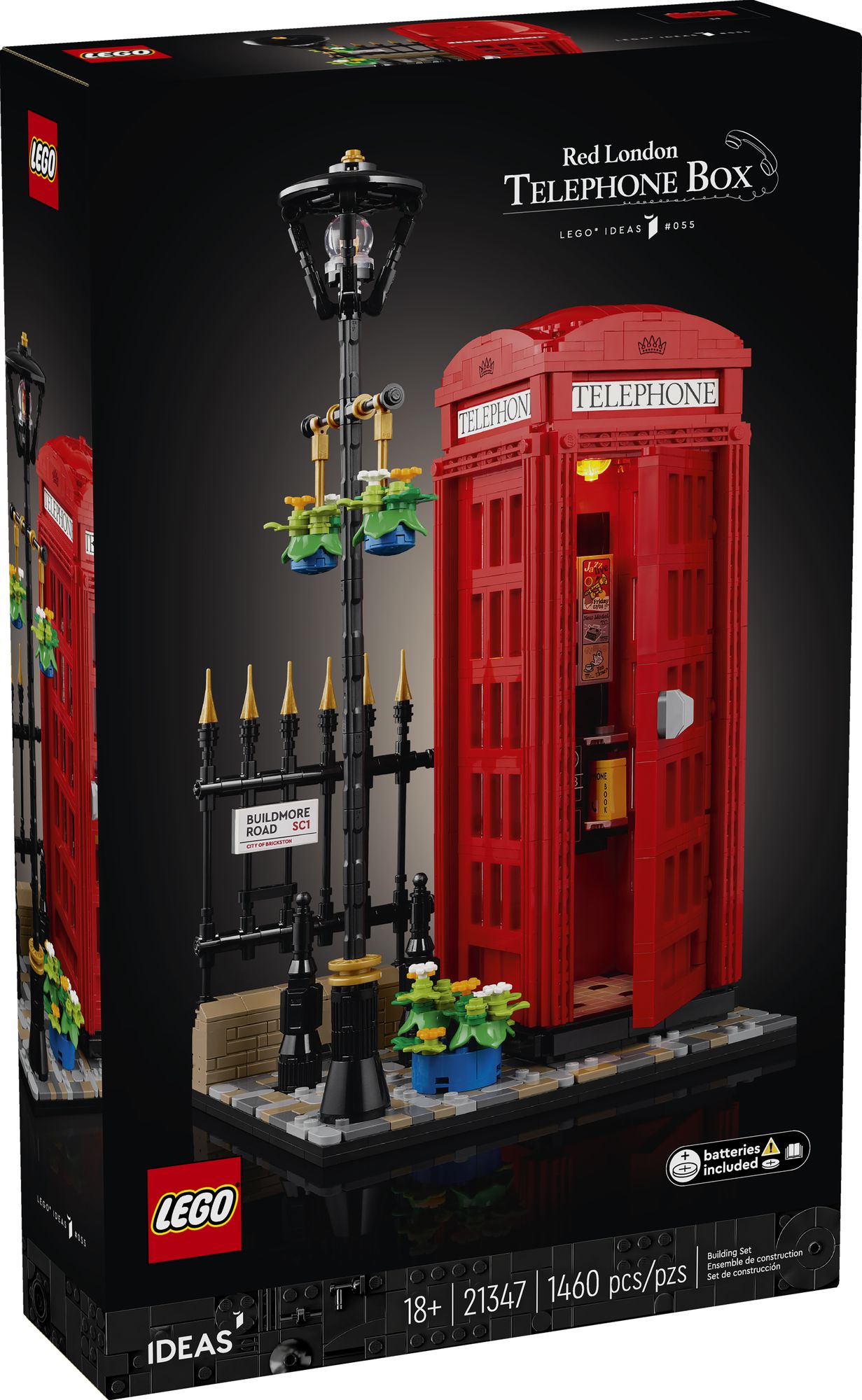 LEGO Ideas Red London Telephone Box 21347