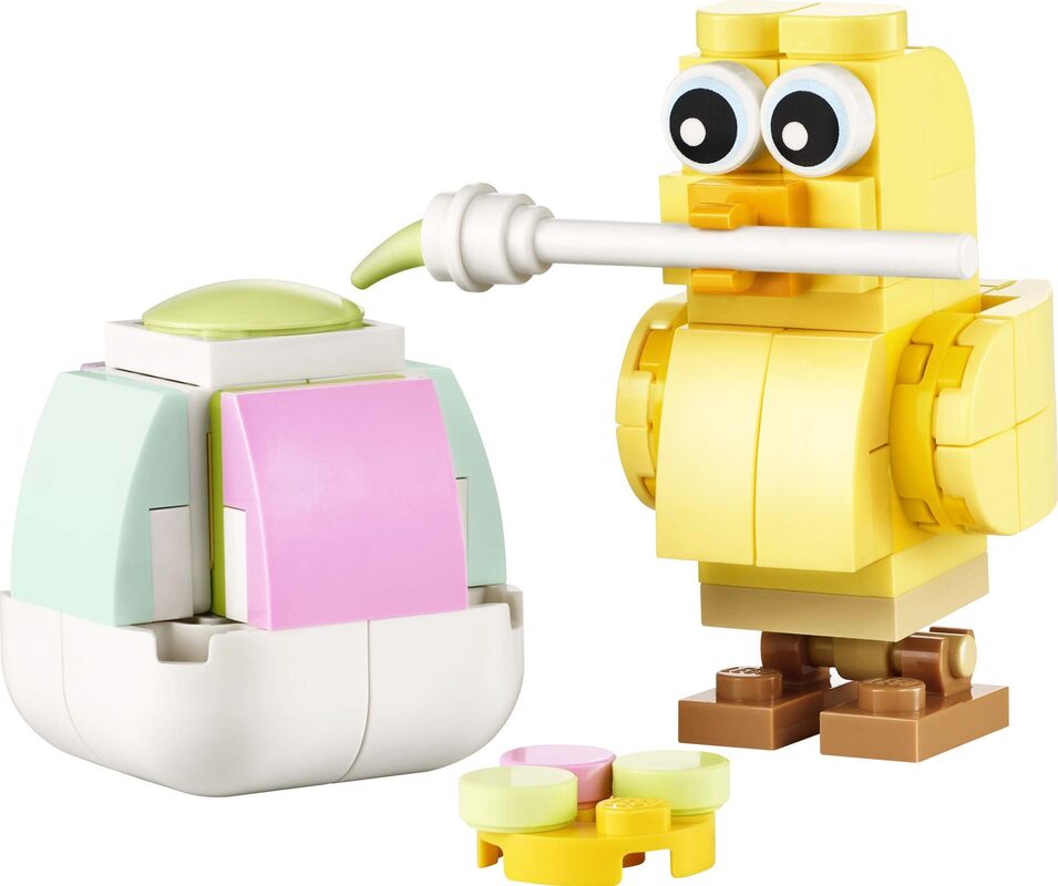 LEGO Easter Egg Chick Painting Fun