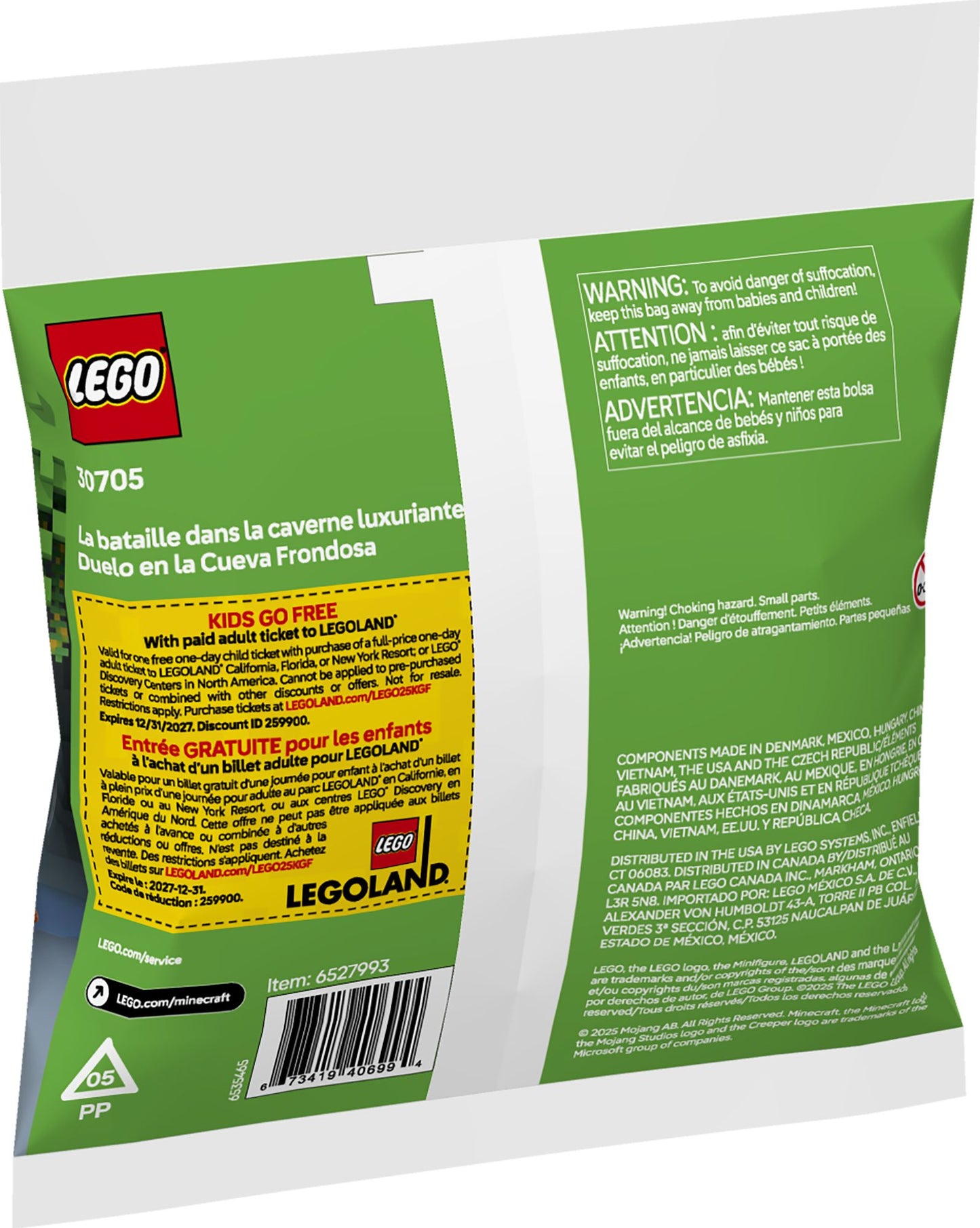 LEGO Recruitment Bags Minecraft The Lush Cave Fight 30705