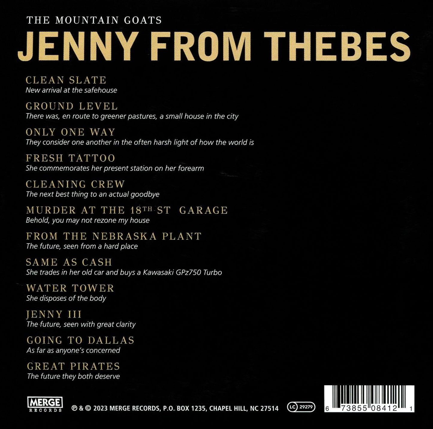 Jenny From Thebes (W/Book)