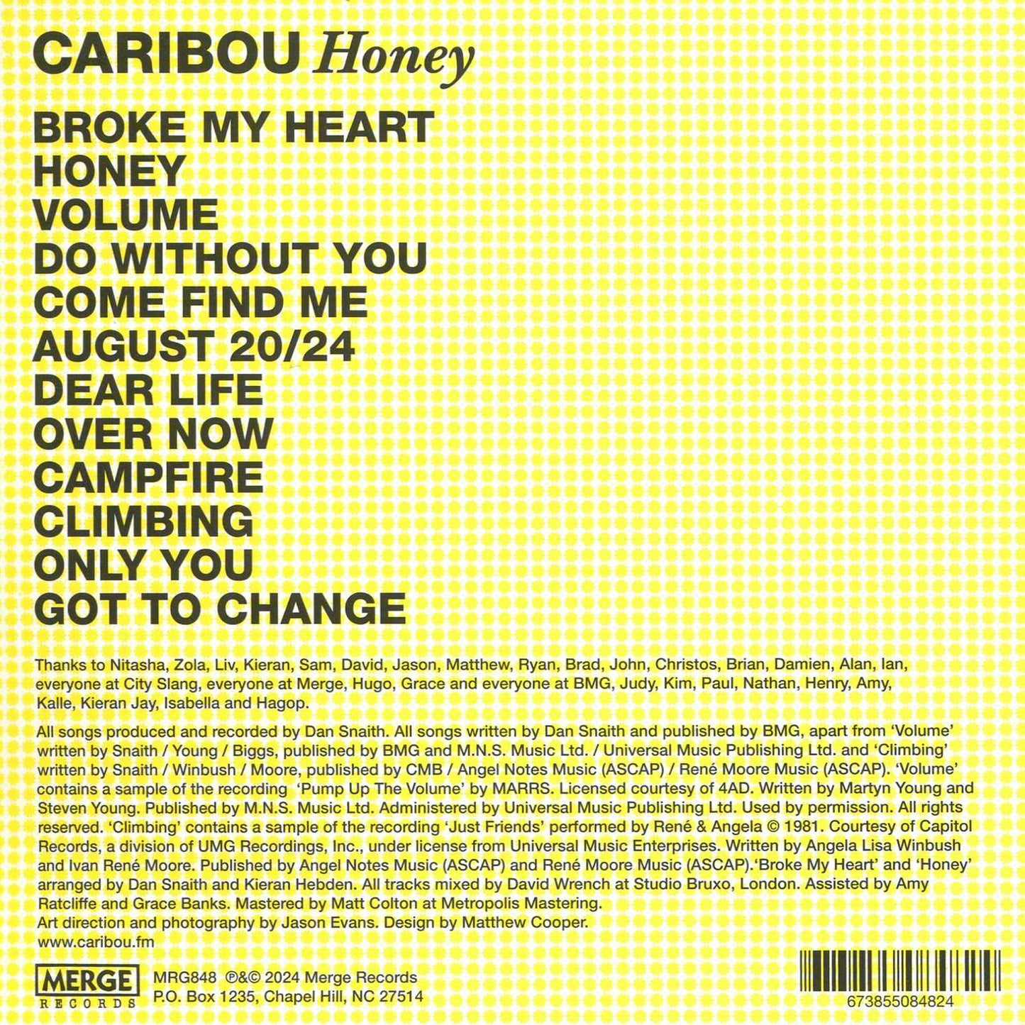 Honey (Caribou)