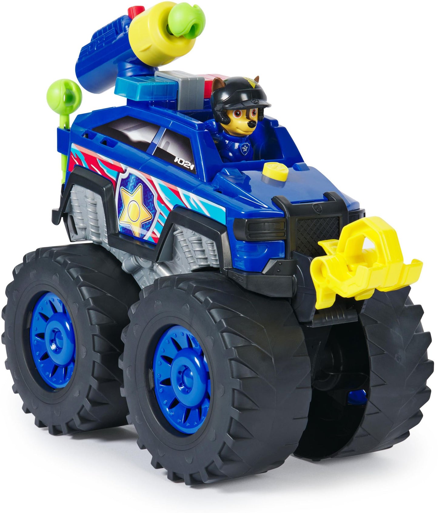 PAW Patrol Rescue Wheels Chase's Power Haulin' Cruiser Toy Truck with Launcher Motorized Winch, Lights & Sounds Kids Toys for Boys & Girls Ages 3+