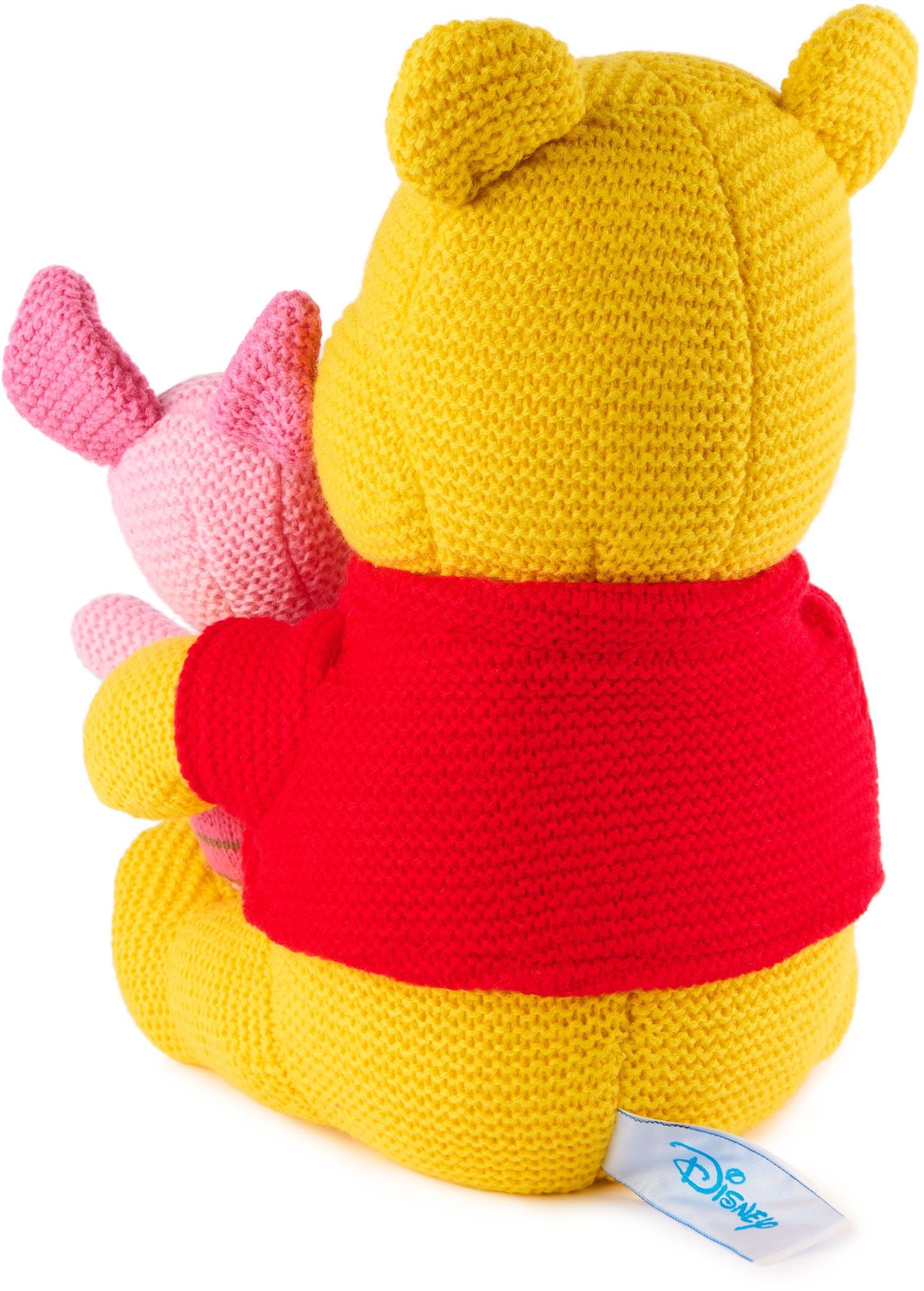 GUND Disney Official Pooh and Piglet Knit Plush, Winnie the Pooh, Stuffed Animal for Ages 1 and Up, Yellow/Pink, 10¿
