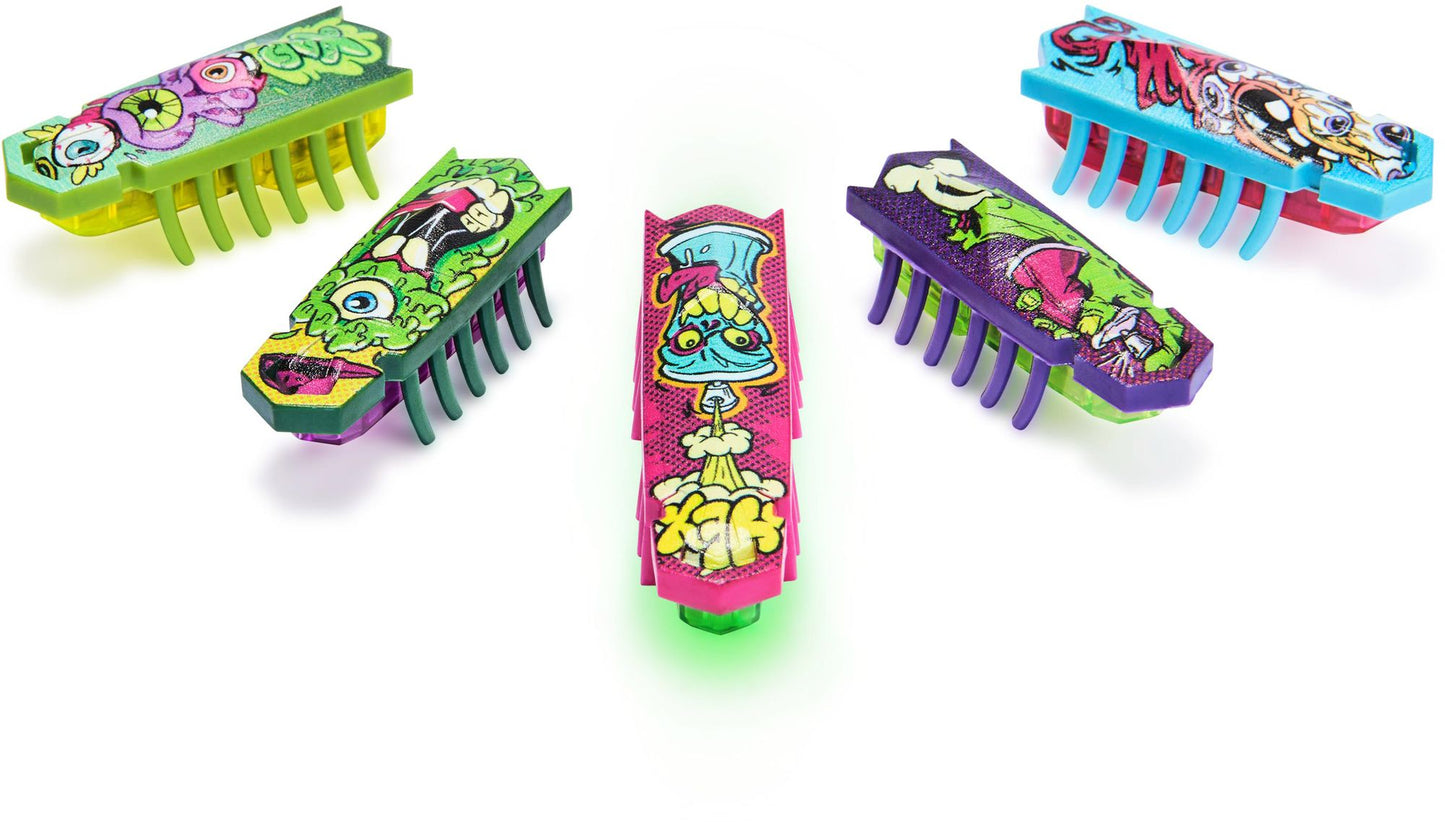 Hexbugs BOTS Nano 5 Pack, 4 Nano Bugs with Bonus Flash Nano, Sensory Toys for Kids & Cats with Vibration Technology, Insect Toys & Mini Robot Toy for Kids Ages 3 & Up